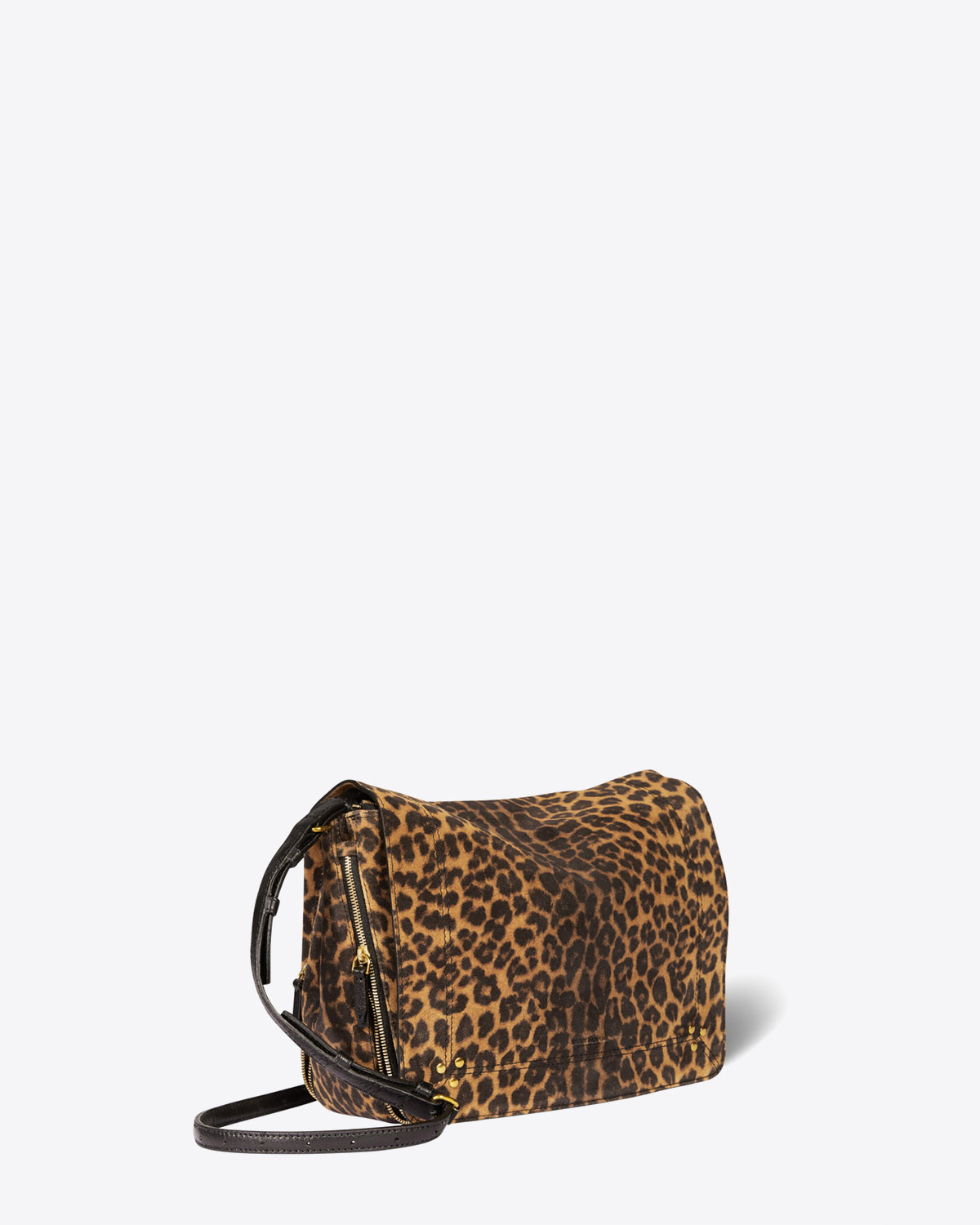 Produit Sac bandoulière Igor léopard chamois Jérôme Dreyfuss. 