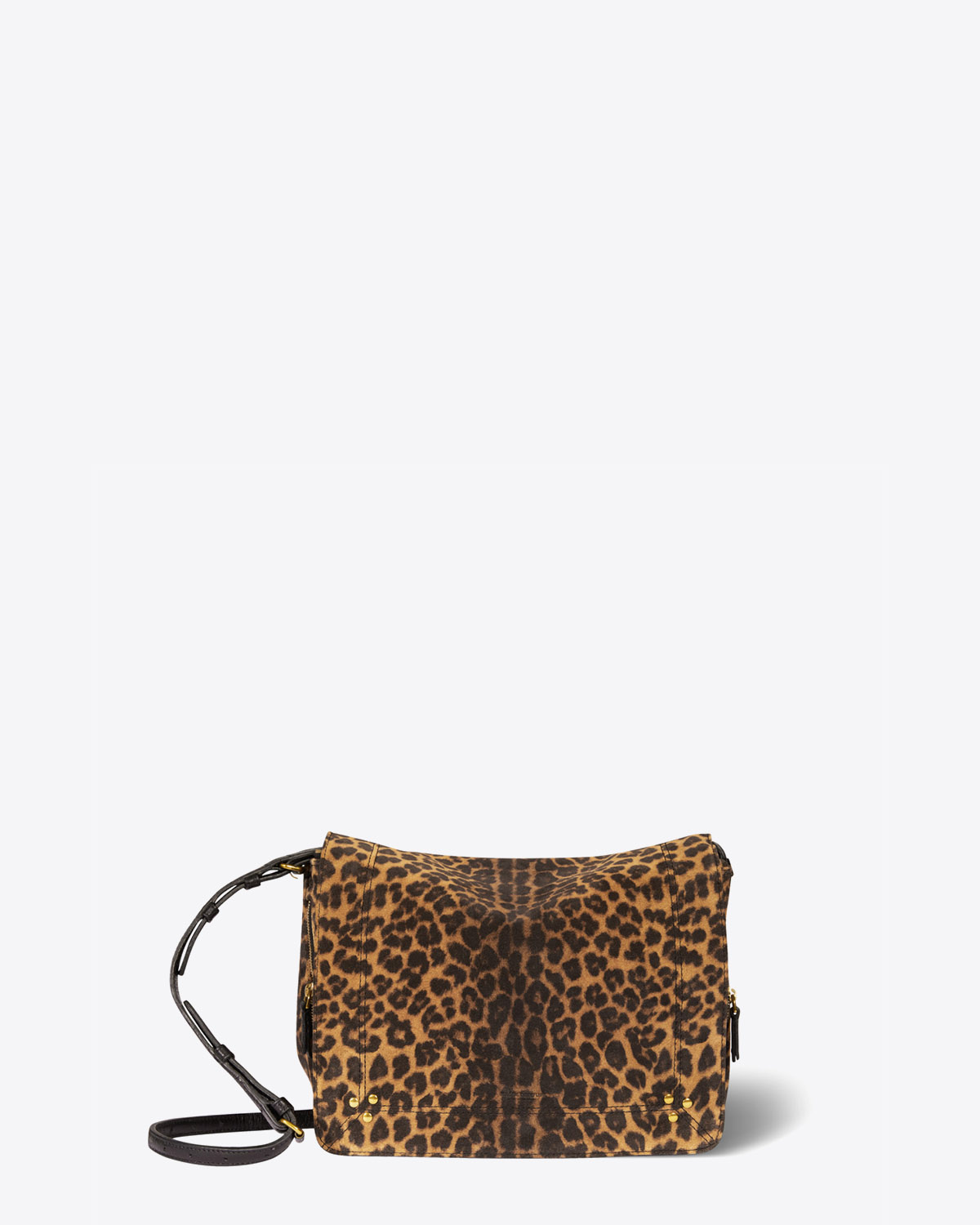 Sac bandoulière Igor léopard chamois Jérôme Dreyfuss. 