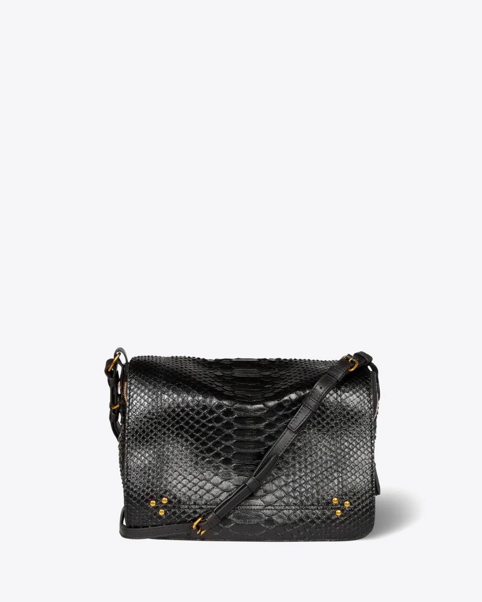 Sac Igor Jérôme Dreyfuss en python noir.