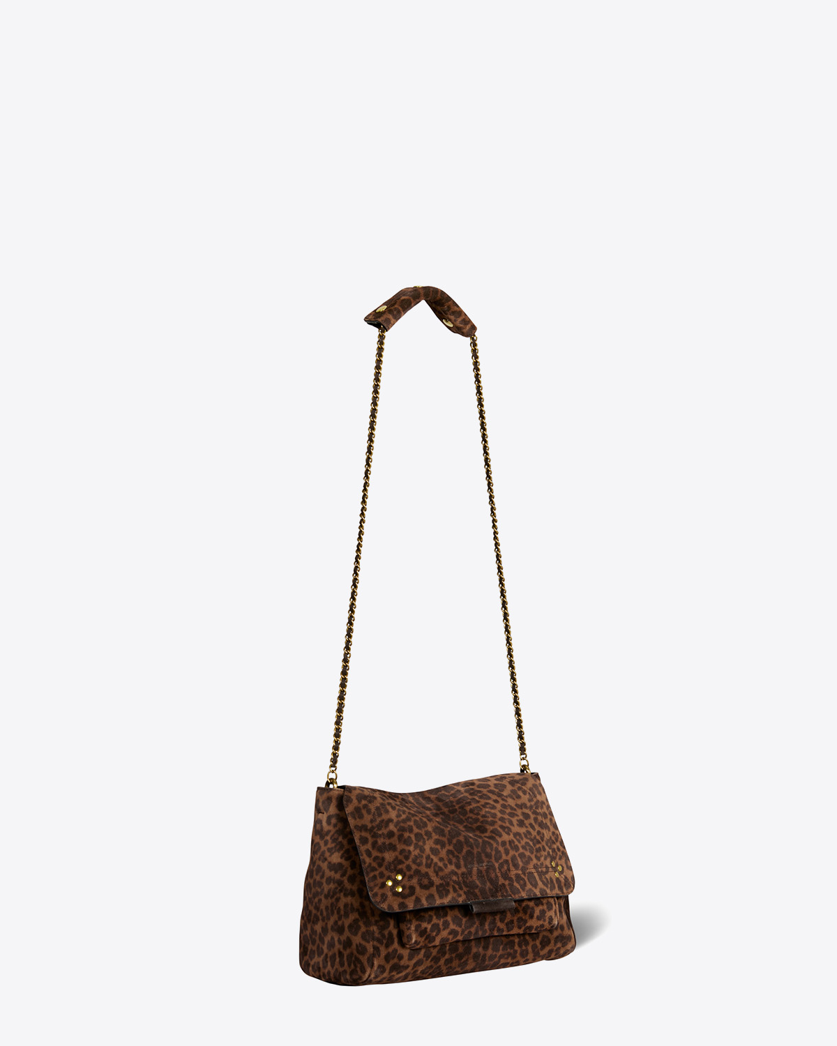 Image du produit Jérôme Dreyfuss Sac Lulu L – Split Suede Léopard Naturel