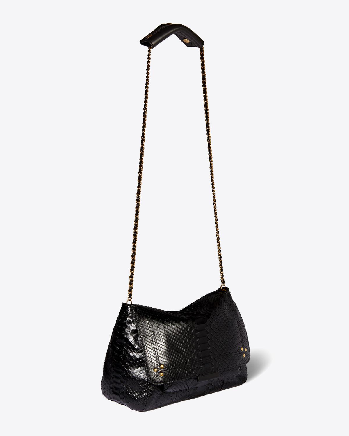 Sac Lulu L python Noir jerome Dreyfuss