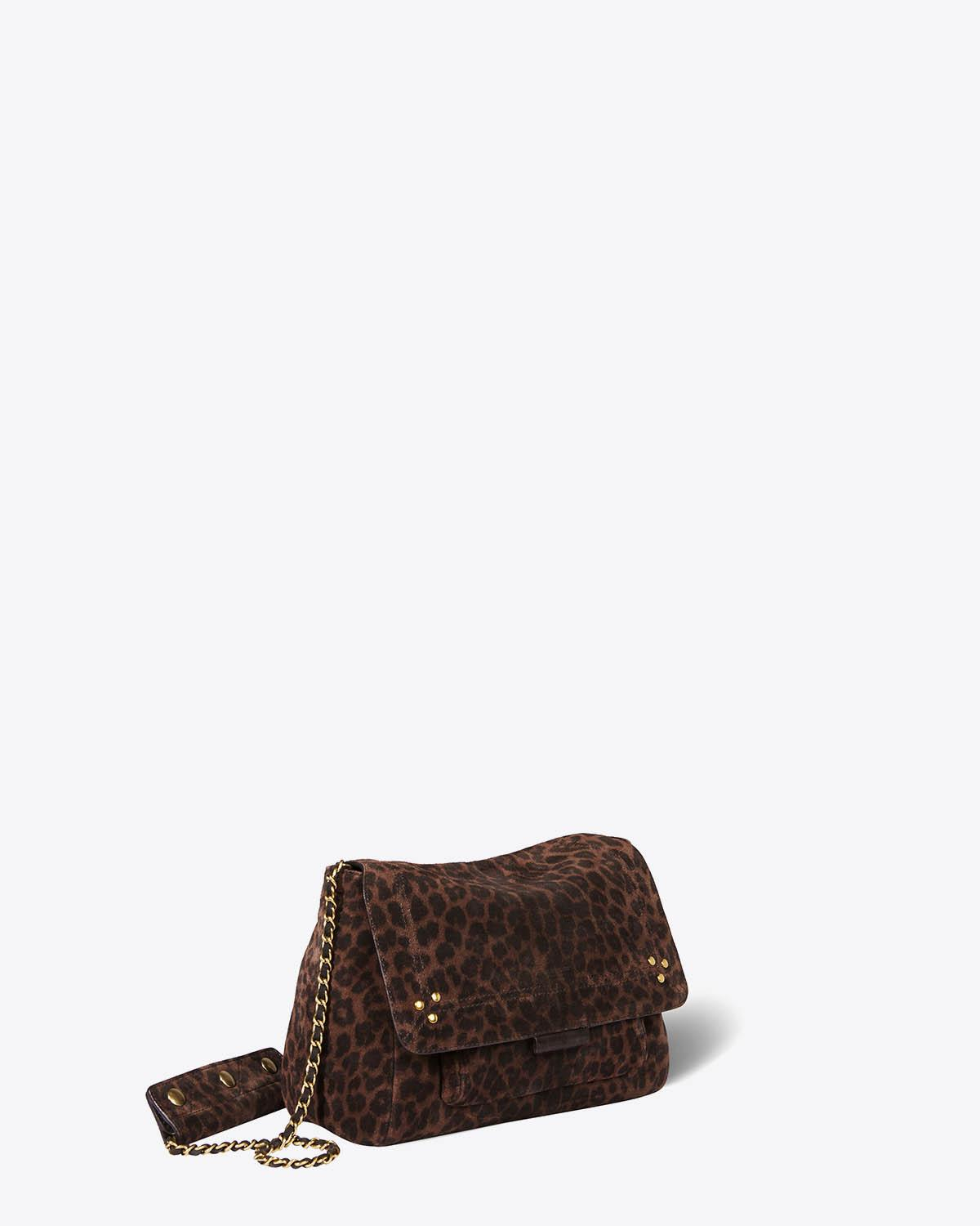 Image du produit Jérôme Dreyfuss Sac Lulu M – Cuir Suédé Léopard Naturel - 3
