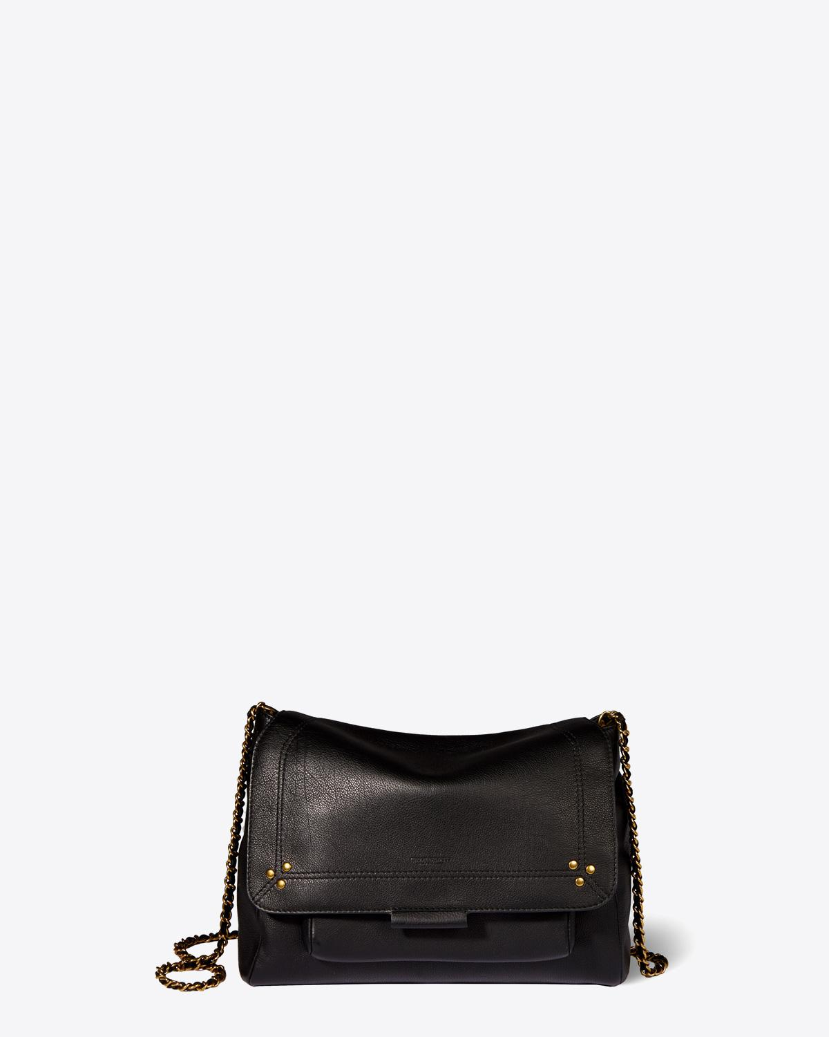 Image du produit Jérôme Dreyfuss Sac Lulu L – Cuir Veau Noir Brass - 4
