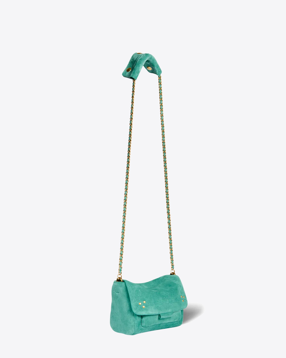 Jérôme Dreyfuss Sac Lulu S Croûte Velours Cactus