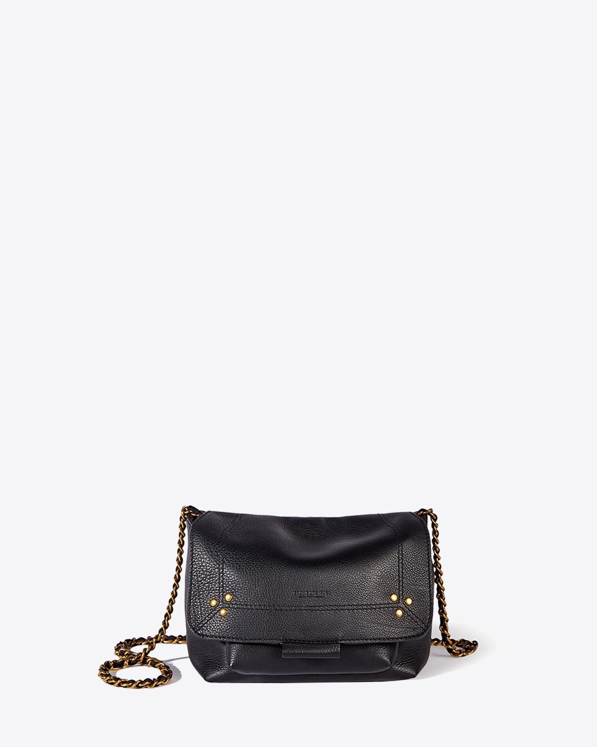 Image du produit Jérôme Dreyfuss Sac Lulu S – Cuir Veau Noir Brass - 5