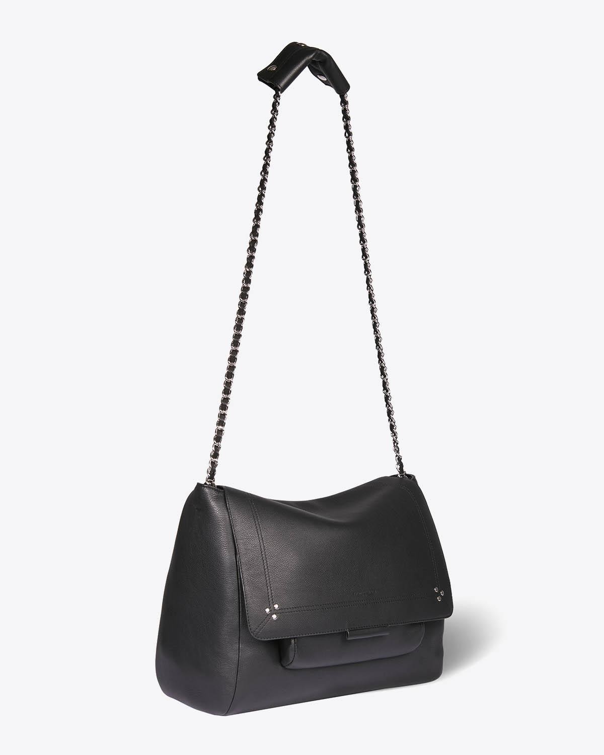 Image du produit Jérôme Dreyfuss Sac Lulu XL – Calfskin Noir Silver 