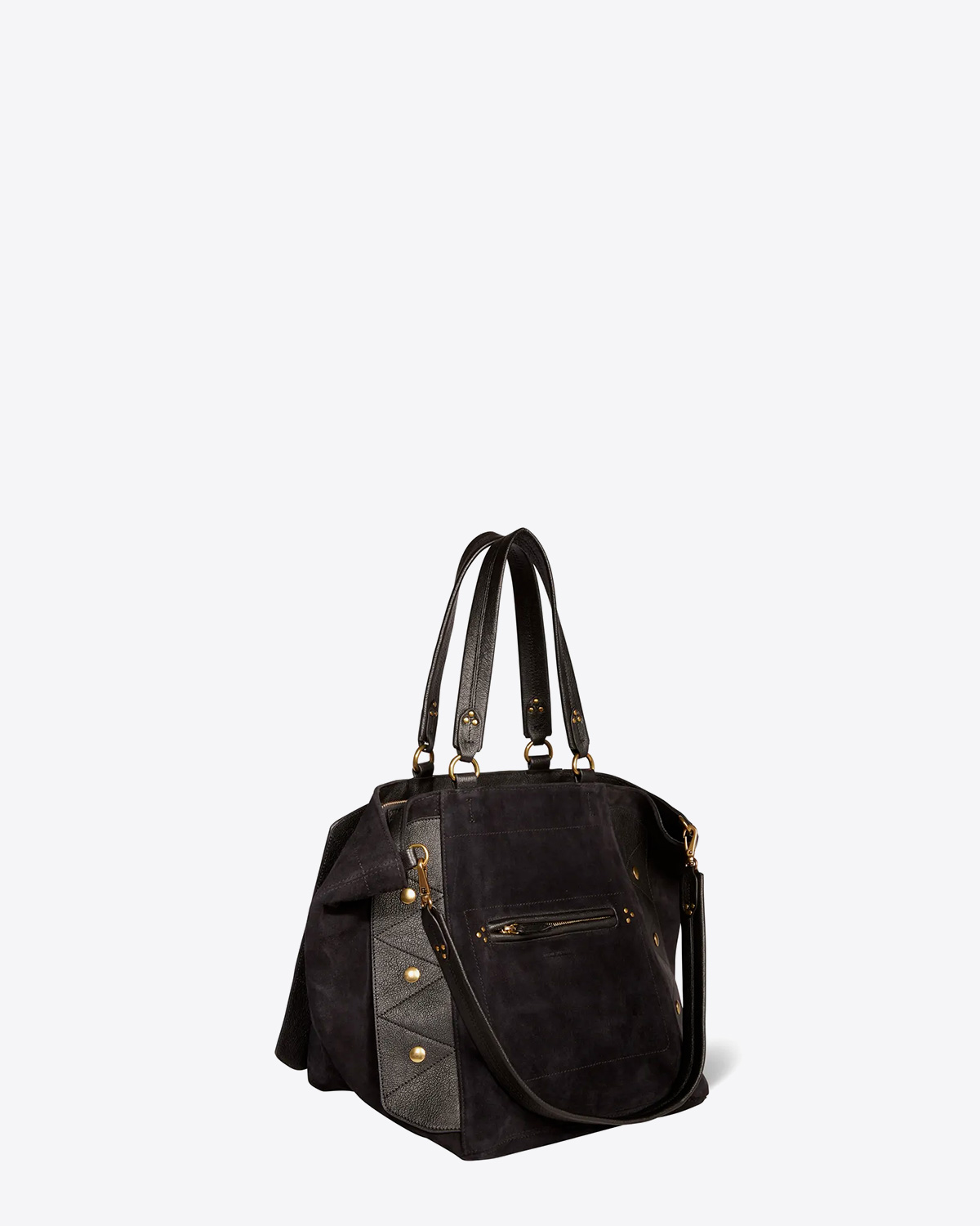 Produit Sac Roger Jérôme Dreyfuss en cuir suédé noir. 