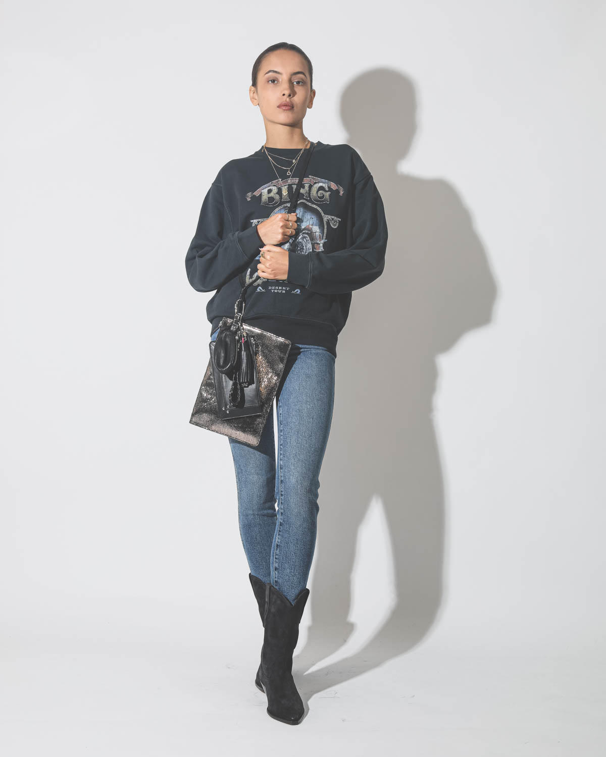 Image du produit Jérôme Dreyfuss Accessoires Collection Jitoumi Lambskin Noir   - 6