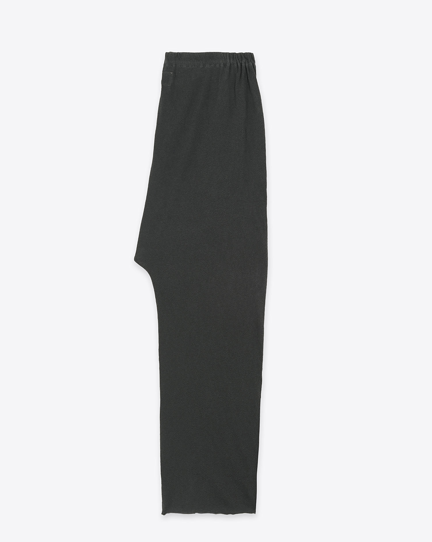 Produit Pantalon Jogging Jersey Crop The Great en coton noir délavé. Vue profil. 