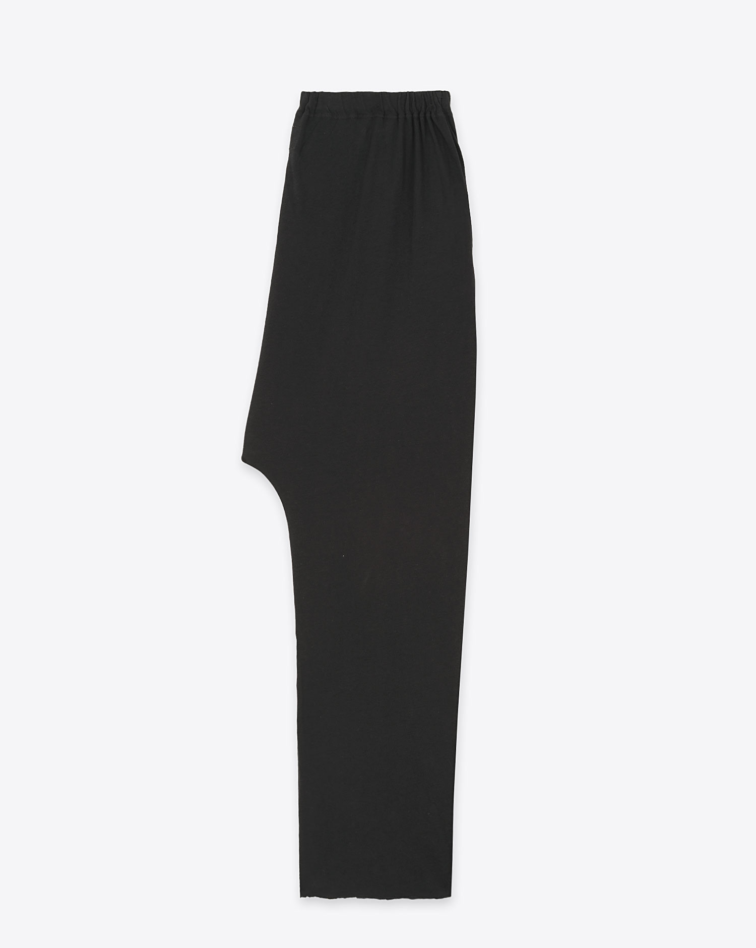 Produit Pantalon Jogging Jersey Crop The Great en coton noir. Vue profil.  

