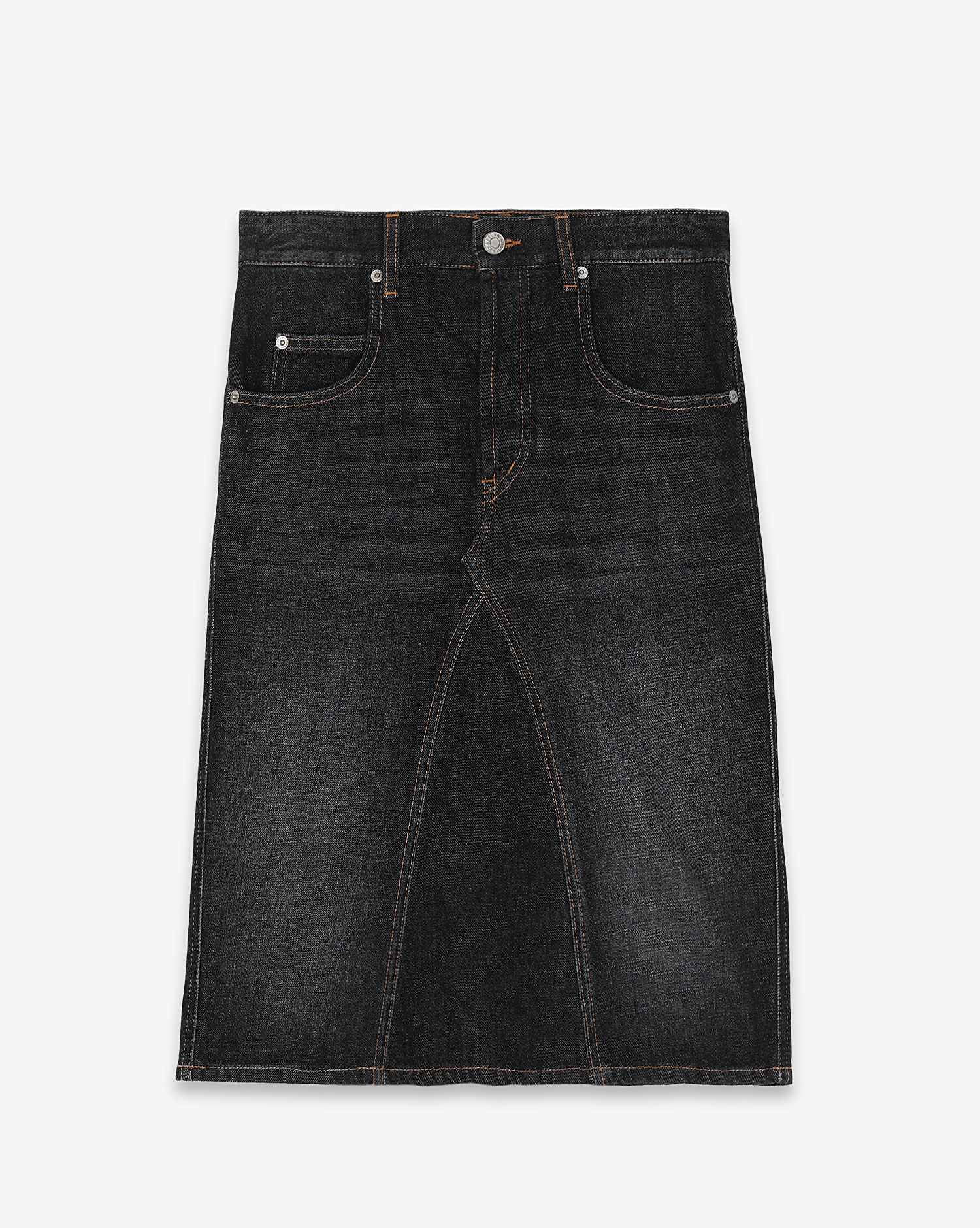 Jupe Fiali Isabel Marant Etoile en denim noir