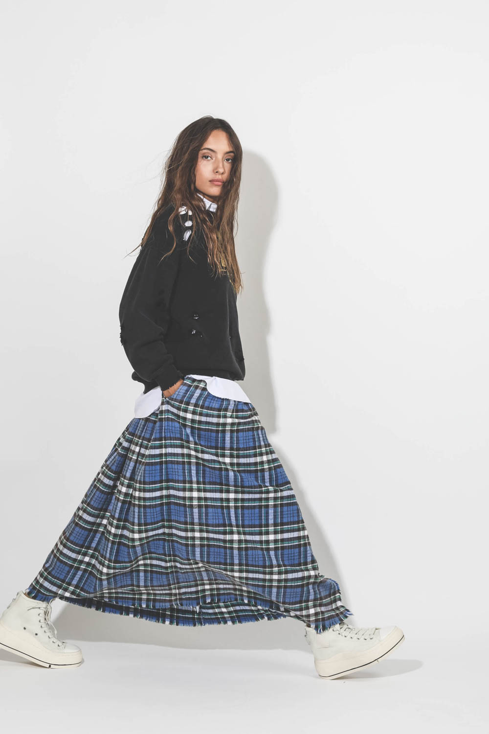 Jupe Kilt R13 Denim 