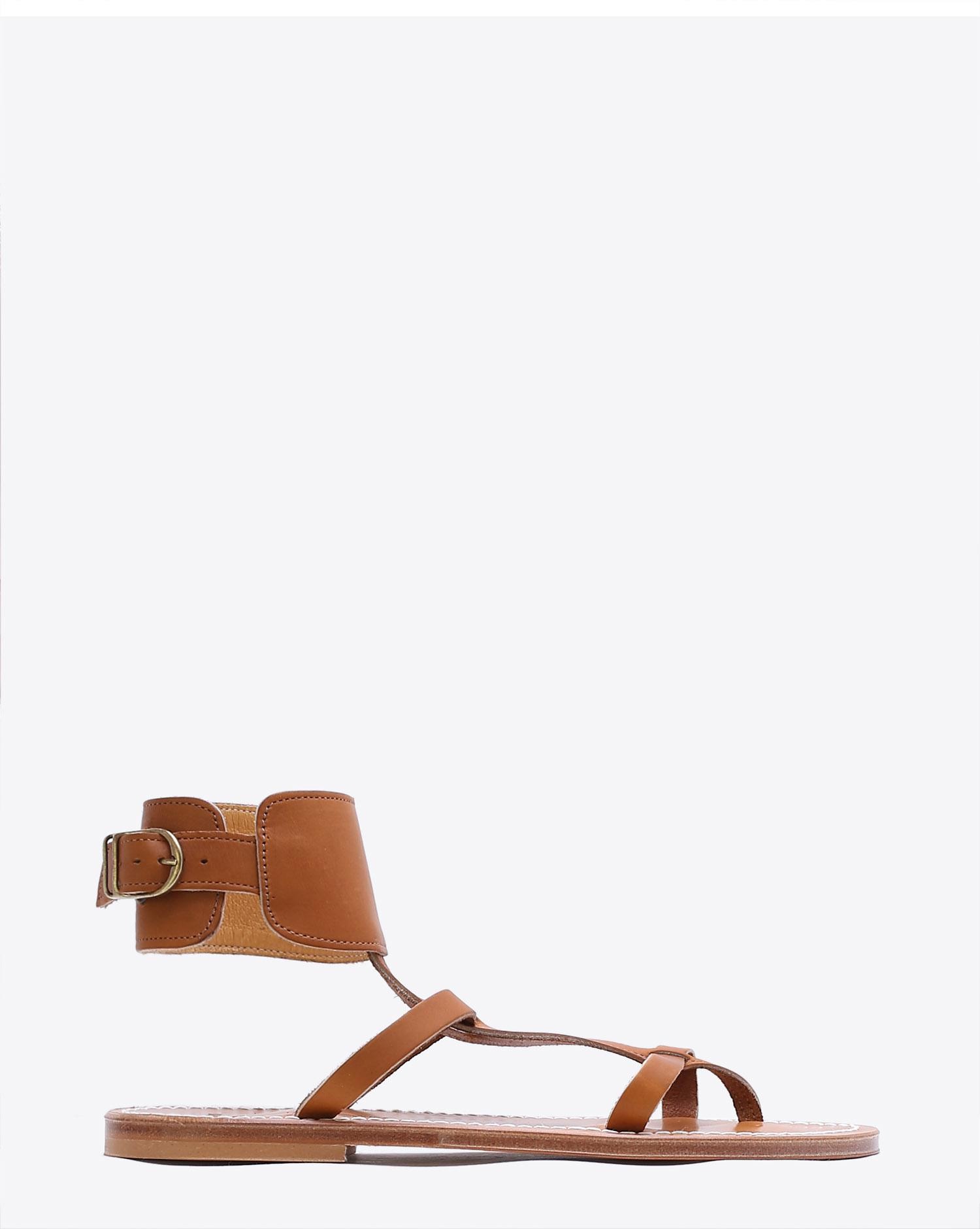 Sandales en cuir naturel Caravelle K.Jacques St Tropez 