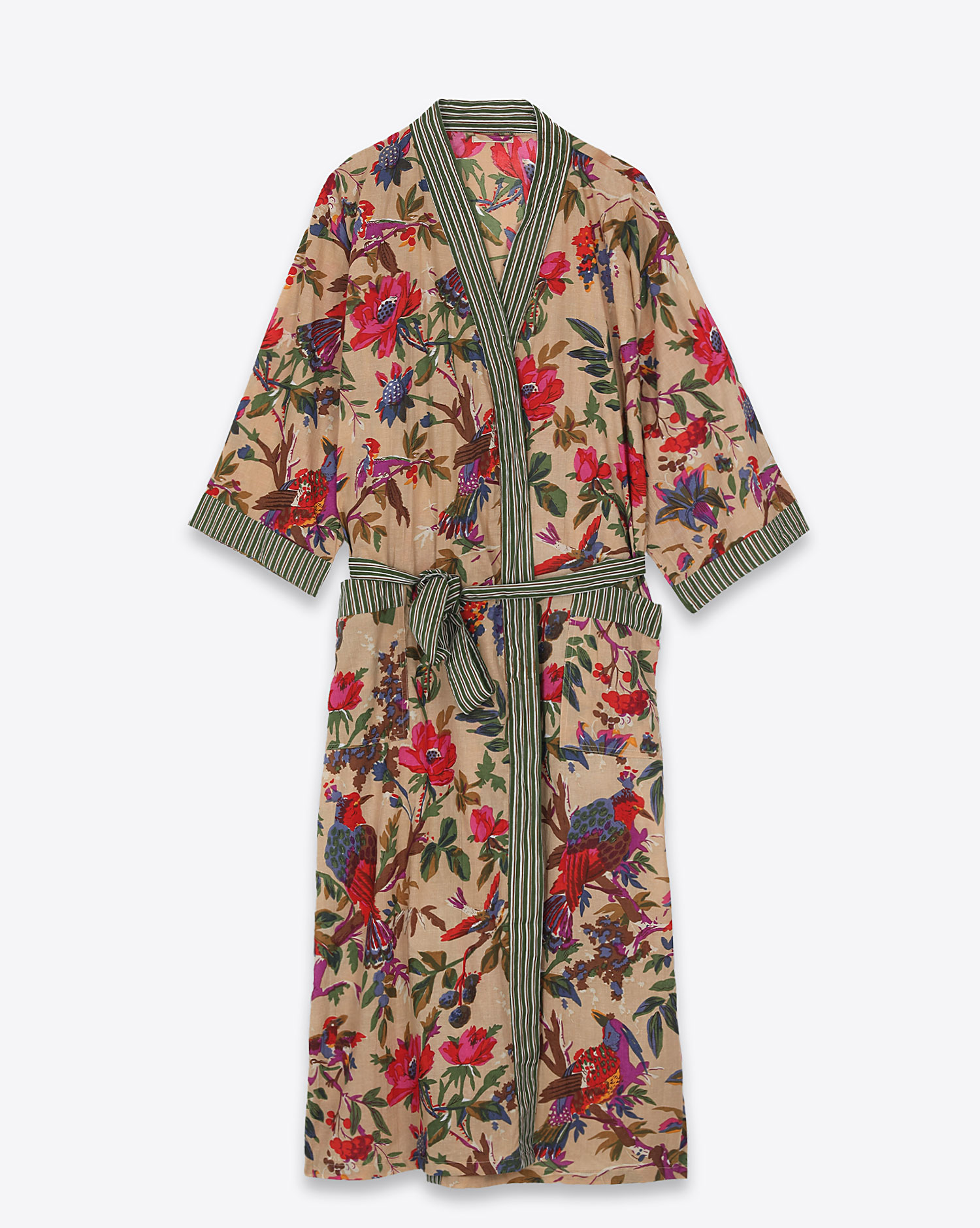 Kimono Sharing  Beige Vert