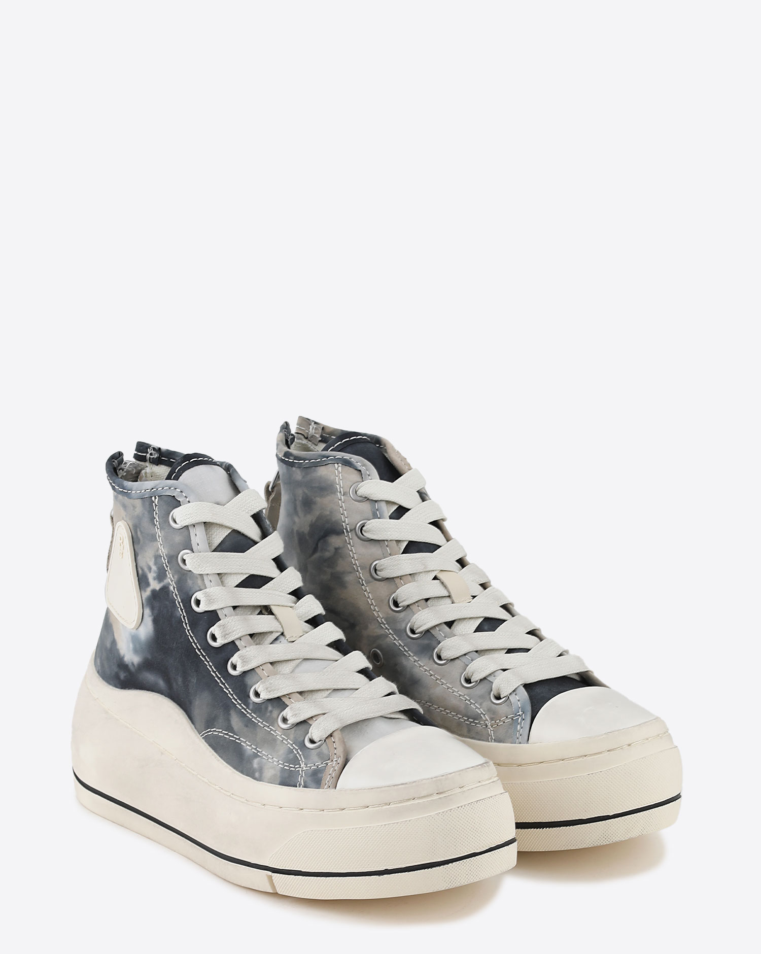 Sneakers Kurt Hight Top en toile Tie Dye R13 Denim 