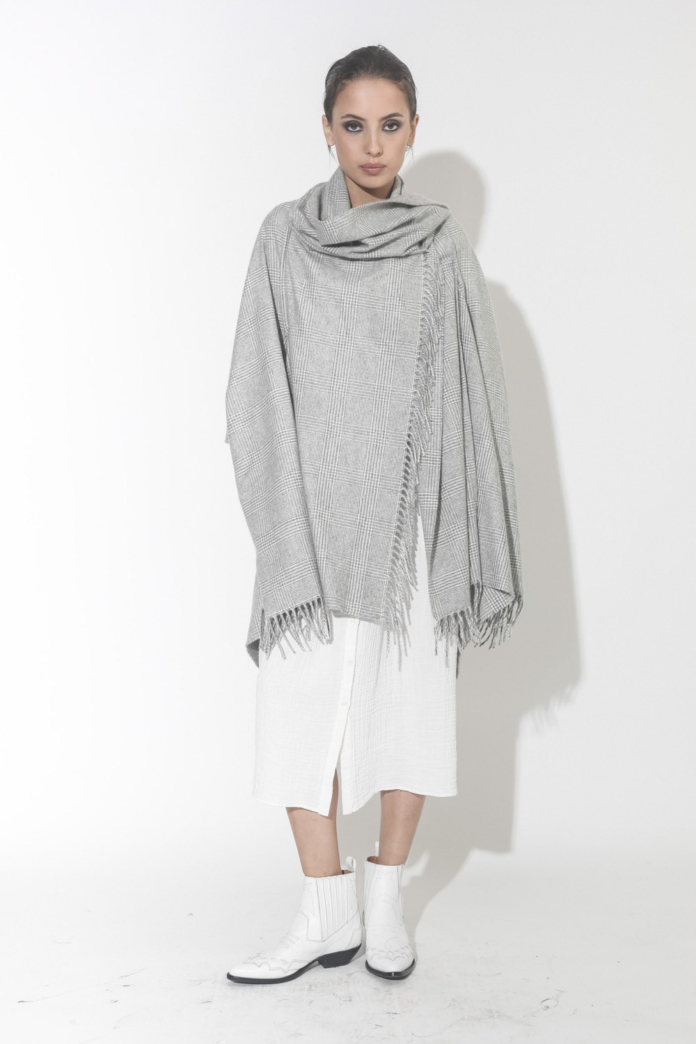 Image du produit La Couverture Manteau Couverture Prince de Galles - Noir Blanc   - 4