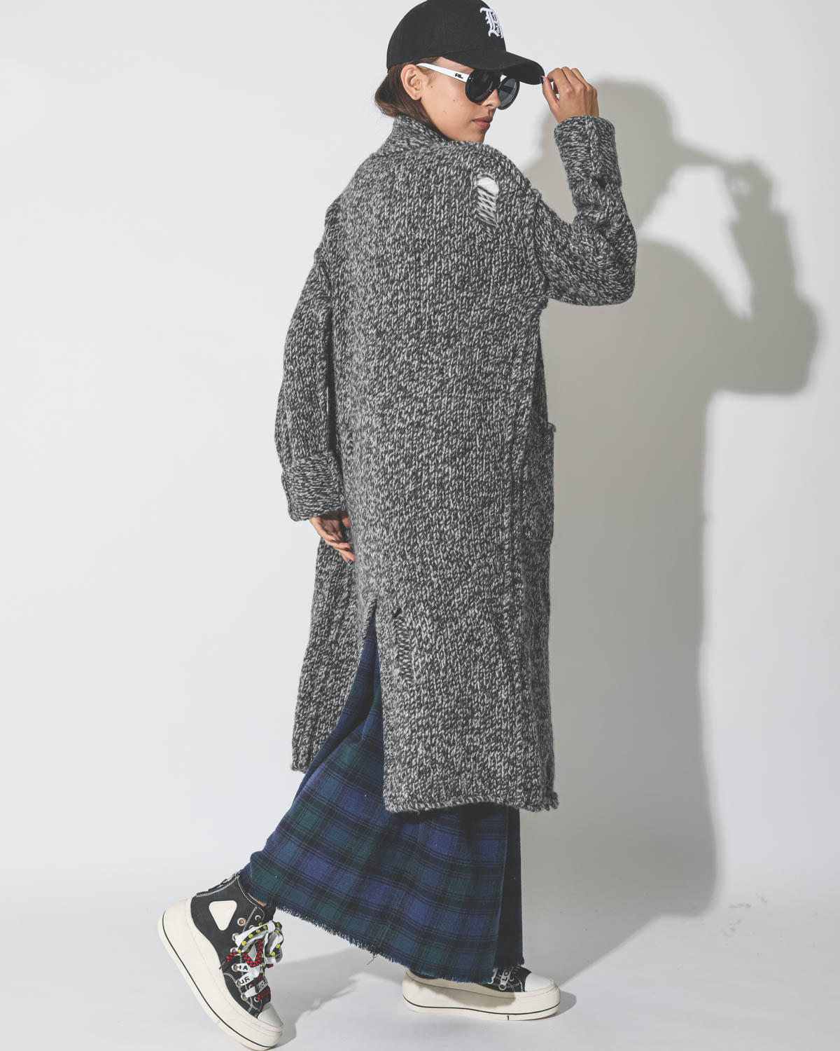 Image du produit R13 Lapel Sweatter Coat - Grey - 4