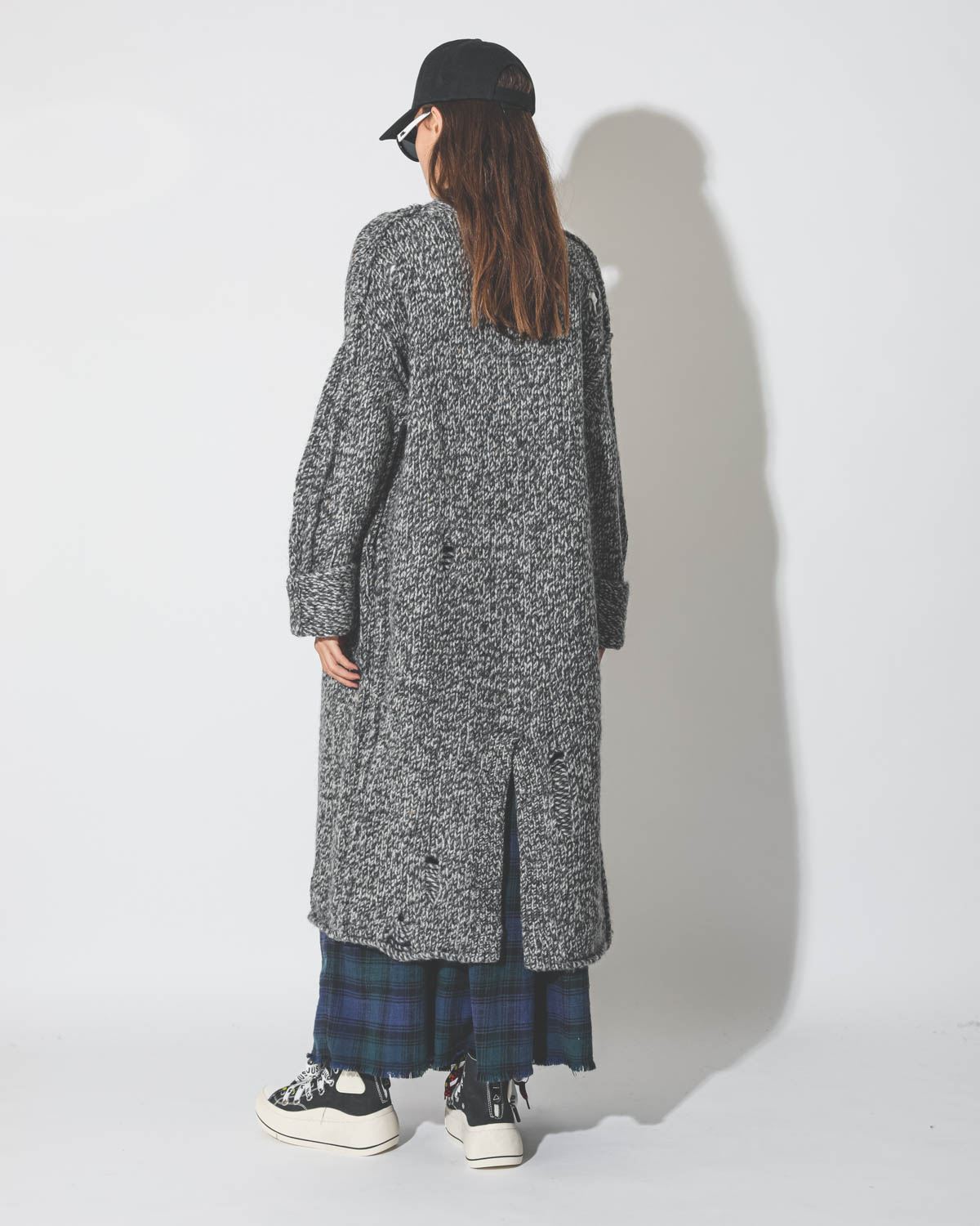 Image du produit R13 Denim Collection Lapel Sweater Coat - Grey - 5