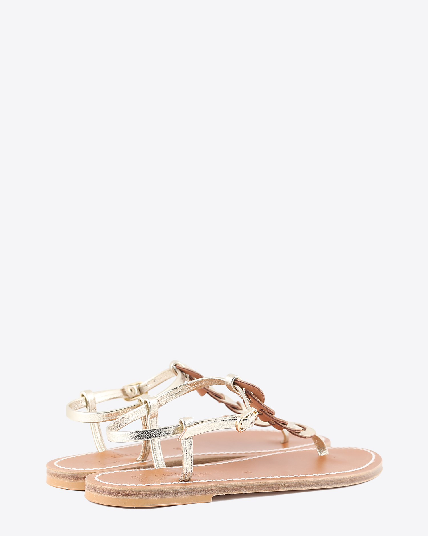 K jacques shop gold sandals