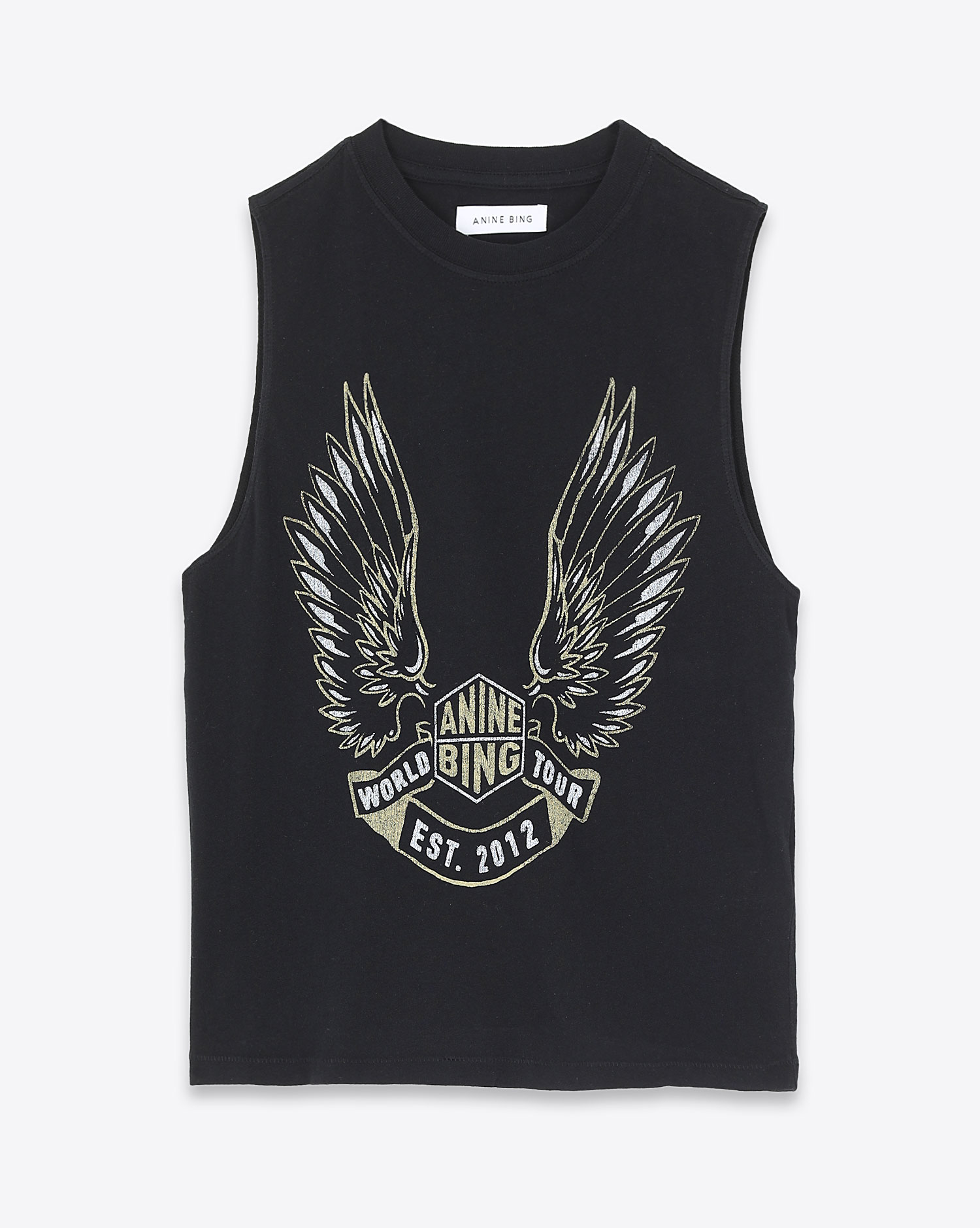Anine Bing Lennon Tee Gold Wings