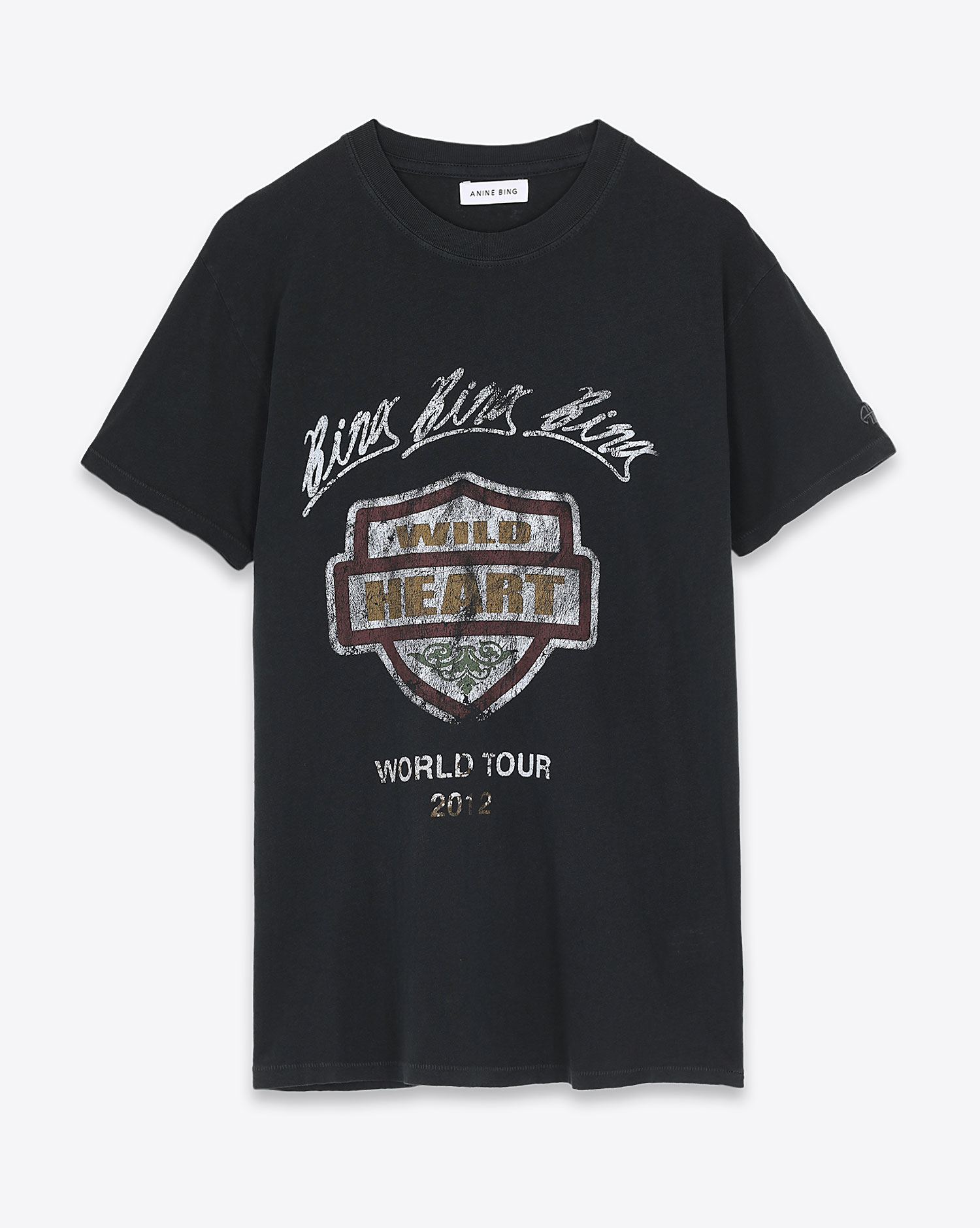 Tee-shirt Lili tee Bing Tour washed black Anine Bing