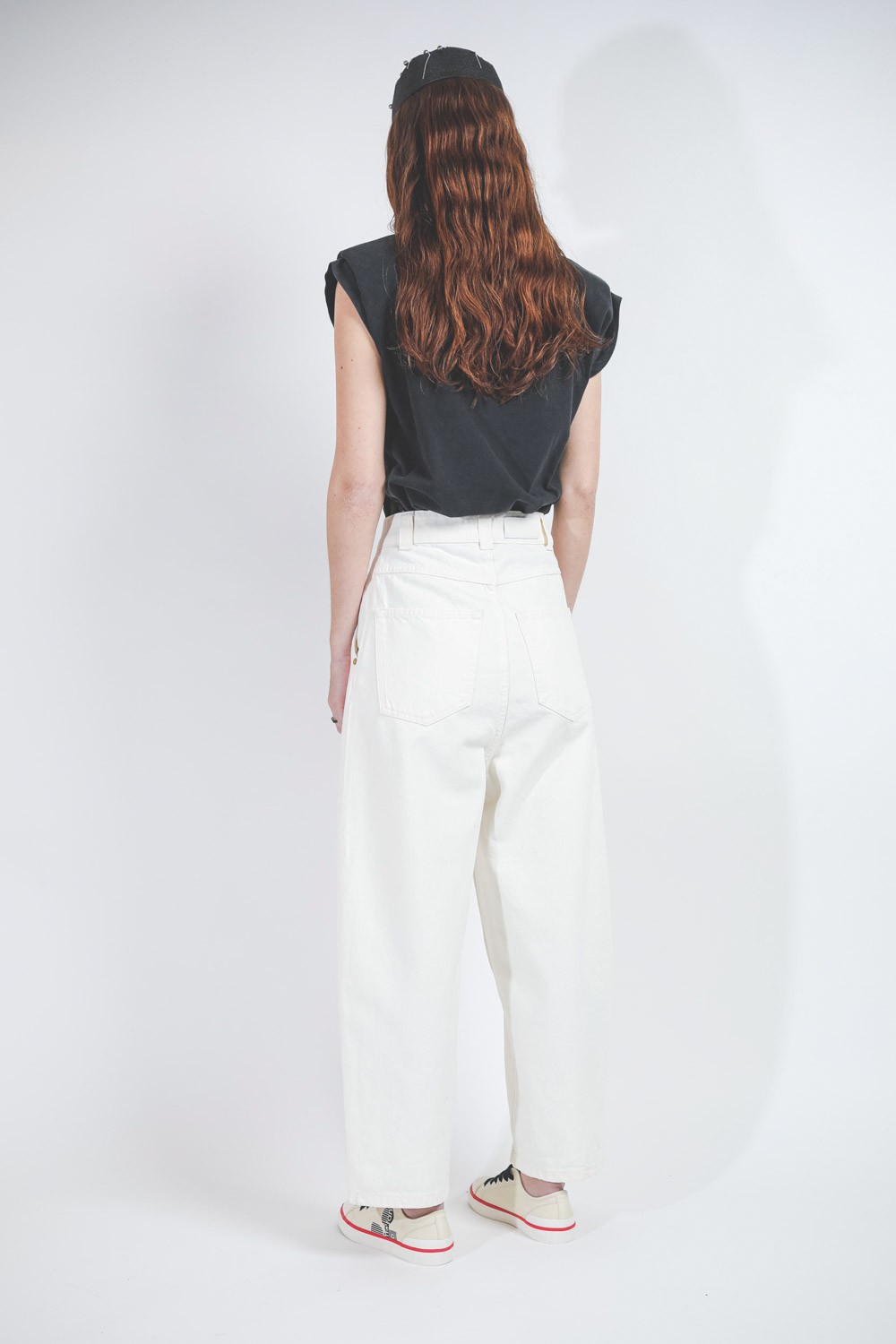 Image du produit Tom Wood Vanessa Pants - Vintage White  - 4