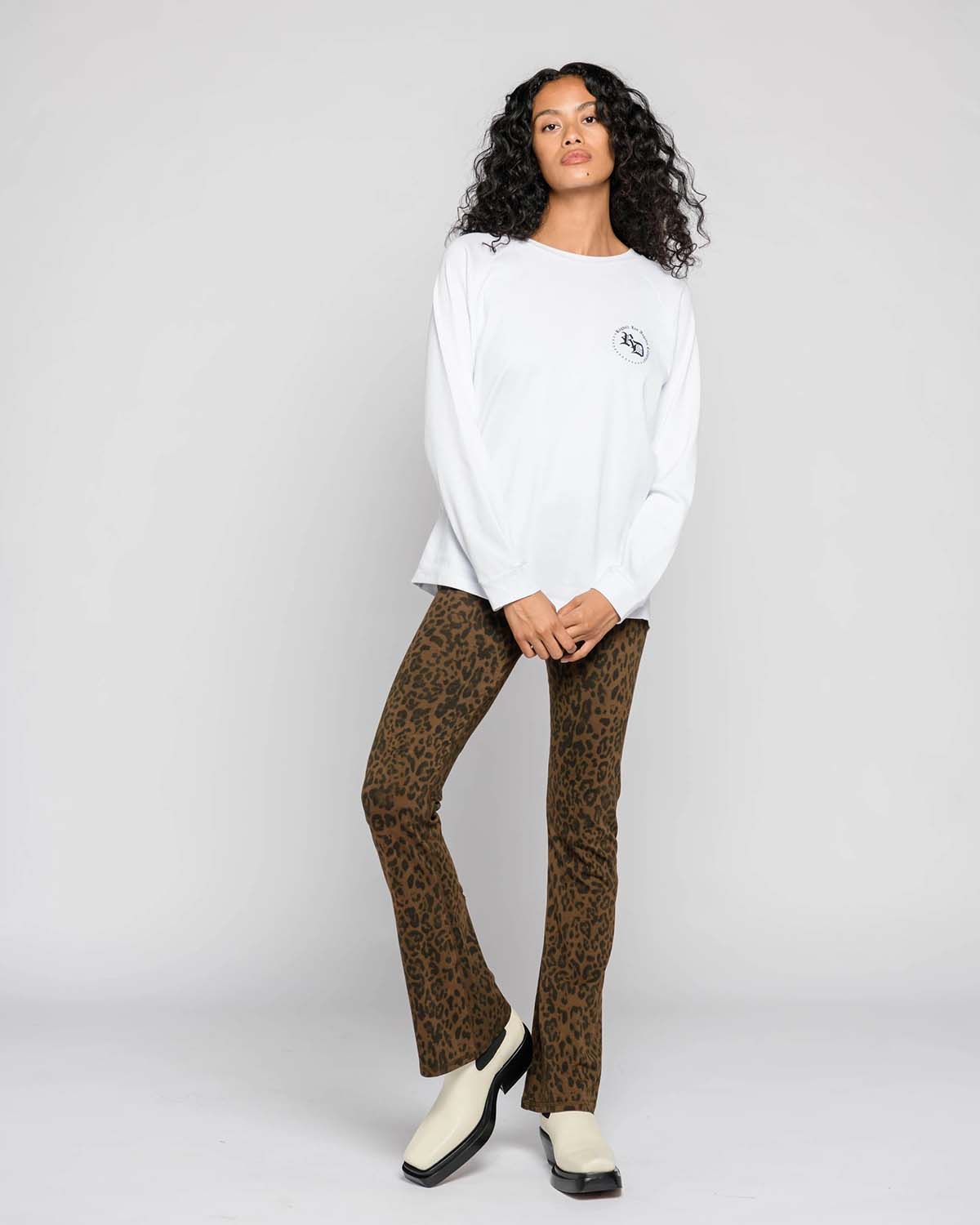 Image du produit Ragdoll LA Long Flare Leggings – Dark Brown Leopard - 4