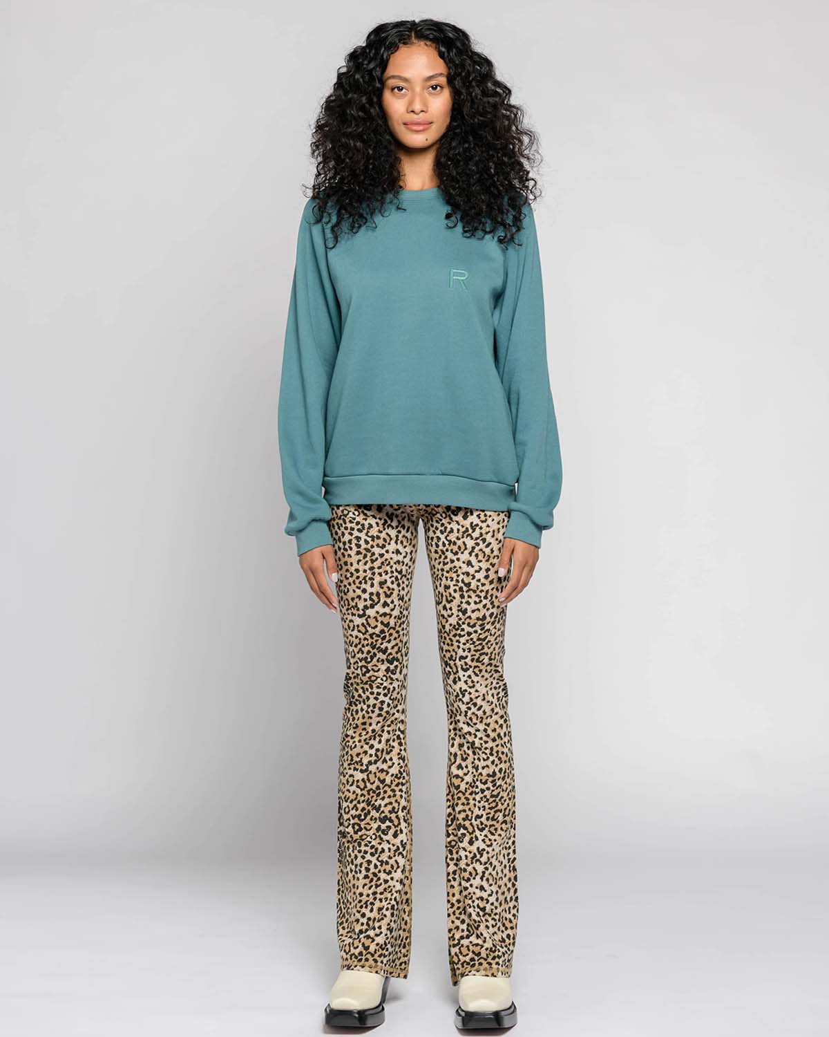 Ragdoll LA Long Flare Leggings – Brown Leopard