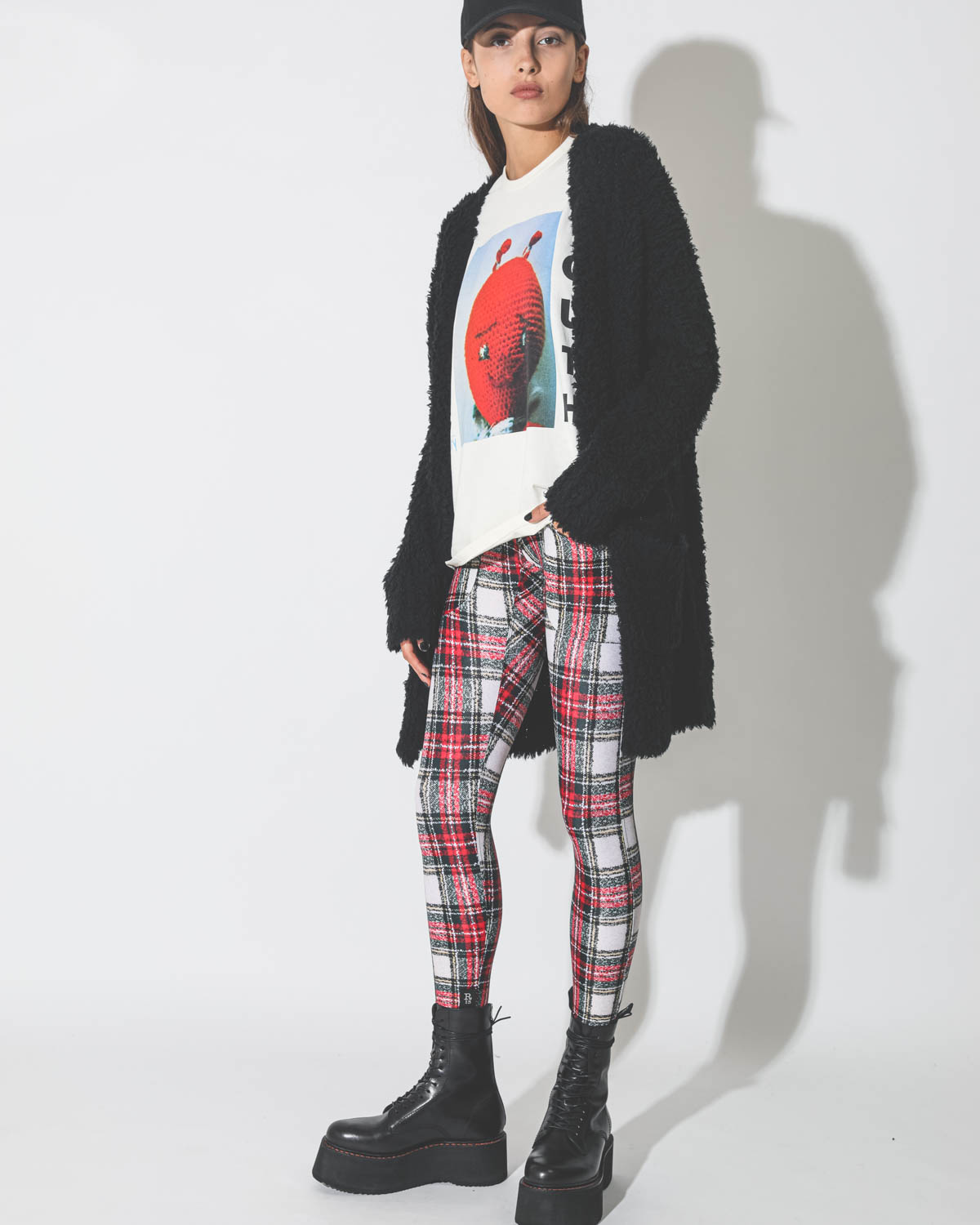 Image du produit R13 Patch Pocket Legging - Ecru Plaid - 3