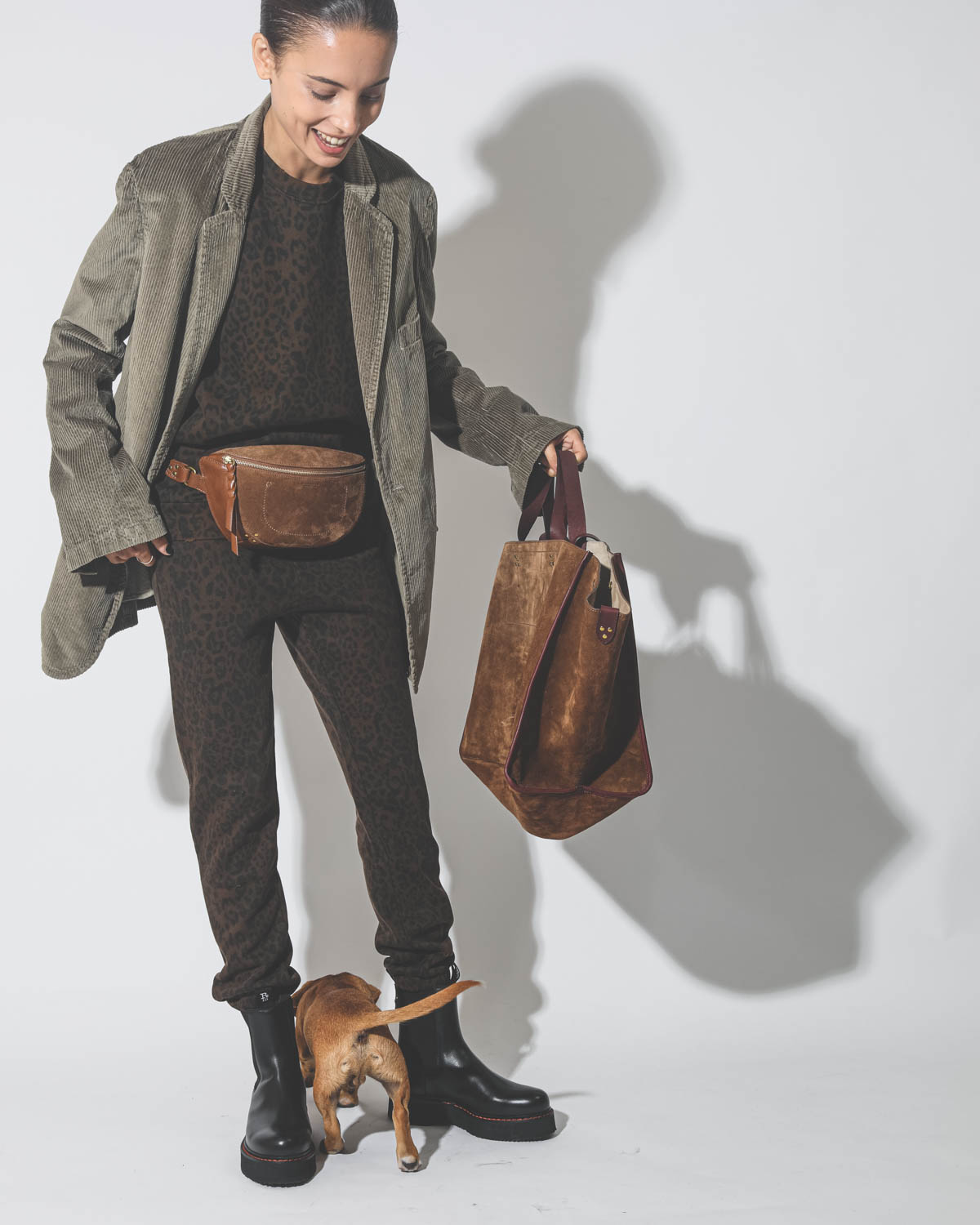 J r me Dreyfuss Sac Lino Banane Goatskin Graine Tabac