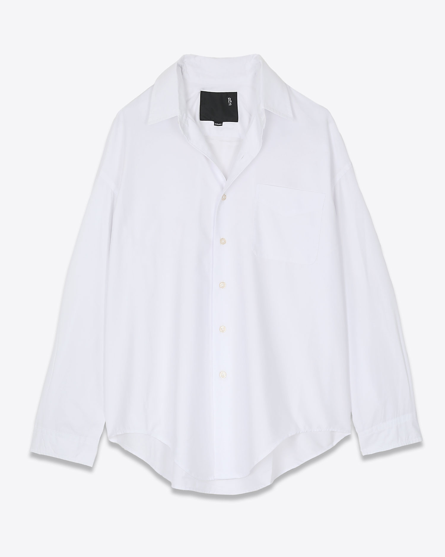 R13 Denim Chemise L/S Boxy Button-Up White
