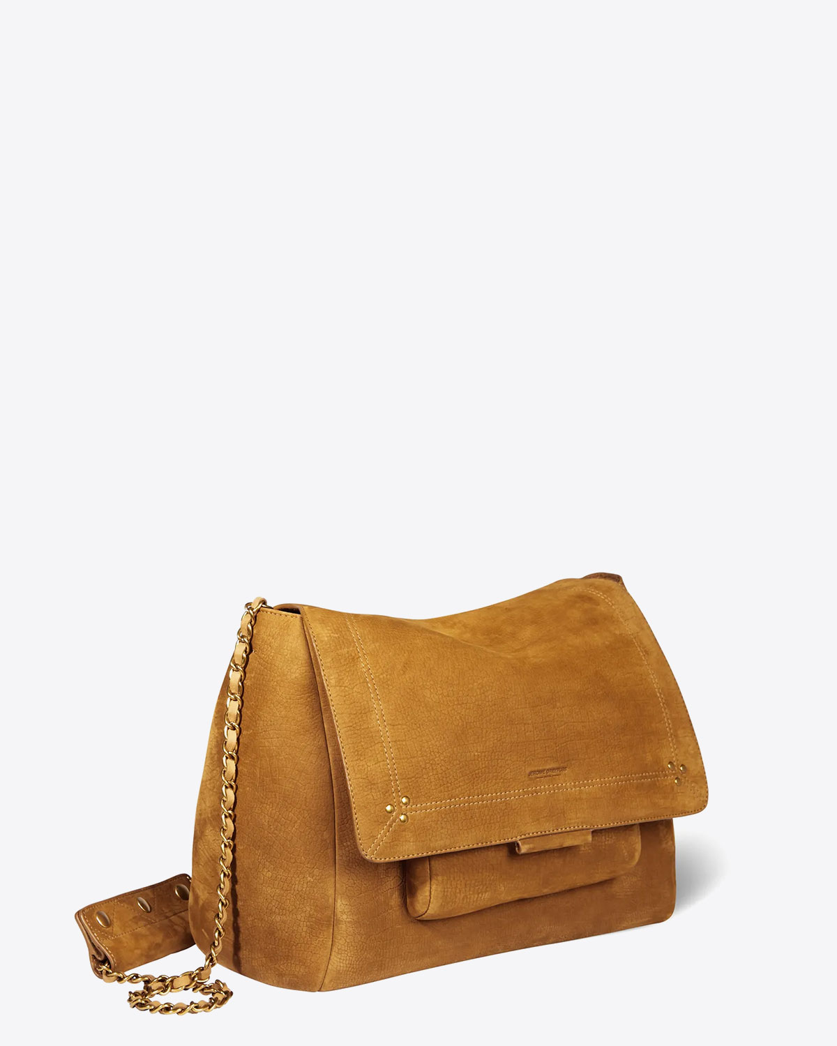 Sac XL bandouli&egrave;re r&eacute;glable en cuir croco lion Lulu XL J&eacute;r&ocirc;me Dreyfuss.