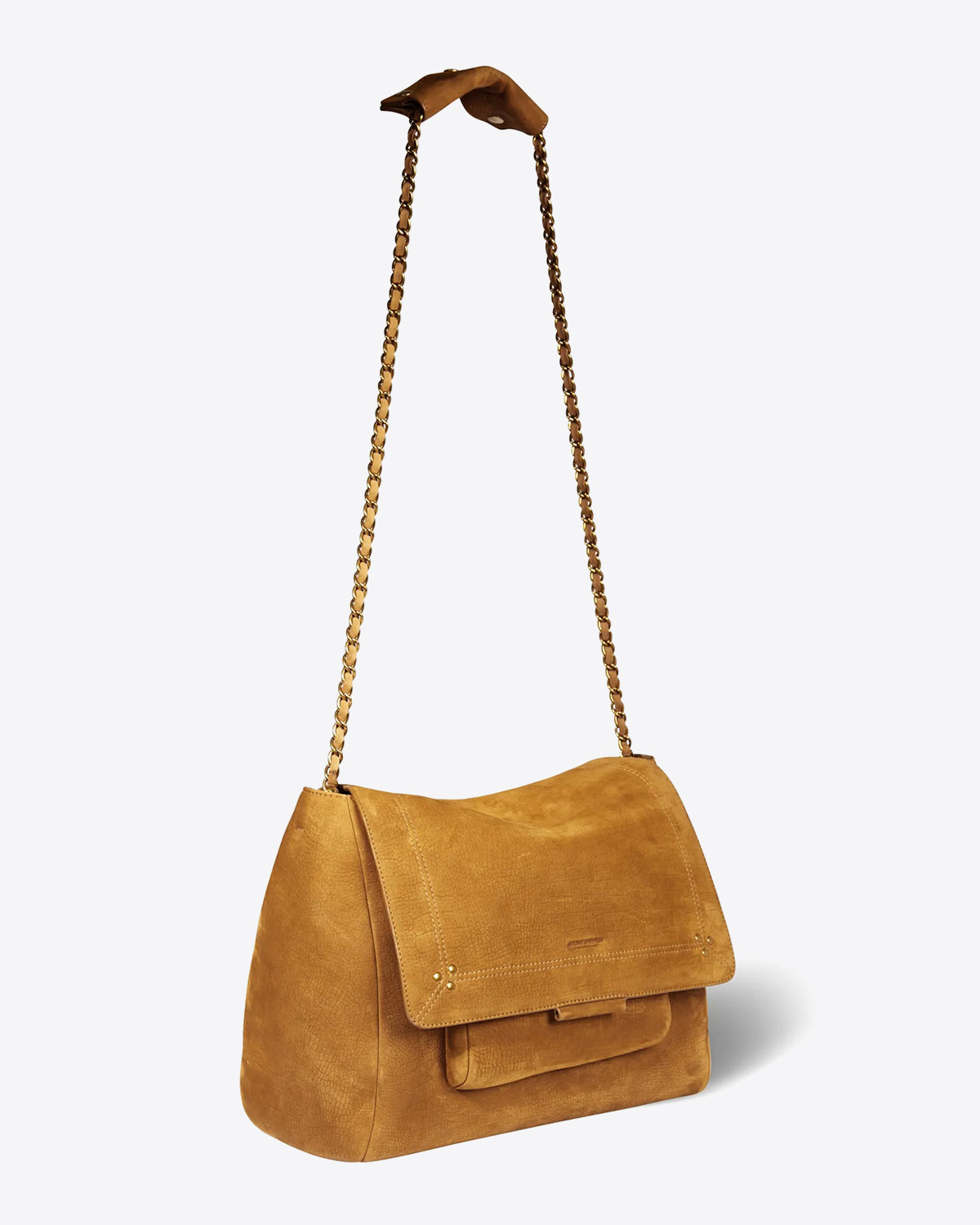 Sac bandouli&egrave;re XL en cuir croco lion Lulu XL J&eacute;r&ocirc;me Dreyfuss.