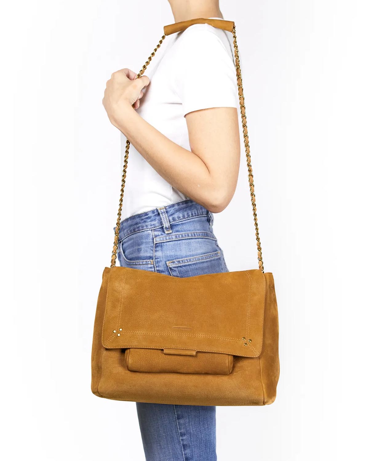 Image du produit J&eacute;r&ocirc;me Dreyfuss Sac Lulu Xl &ndash; Cuir Su&eacute;d&eacute; Croco Lion - 8