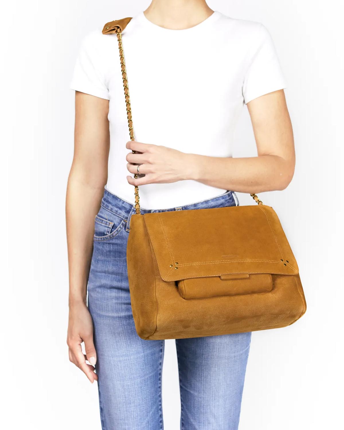 Image du produit J&eacute;r&ocirc;me Dreyfuss Sac Lulu Xl &ndash; Cuir Su&eacute;d&eacute; Croco Lion - 7