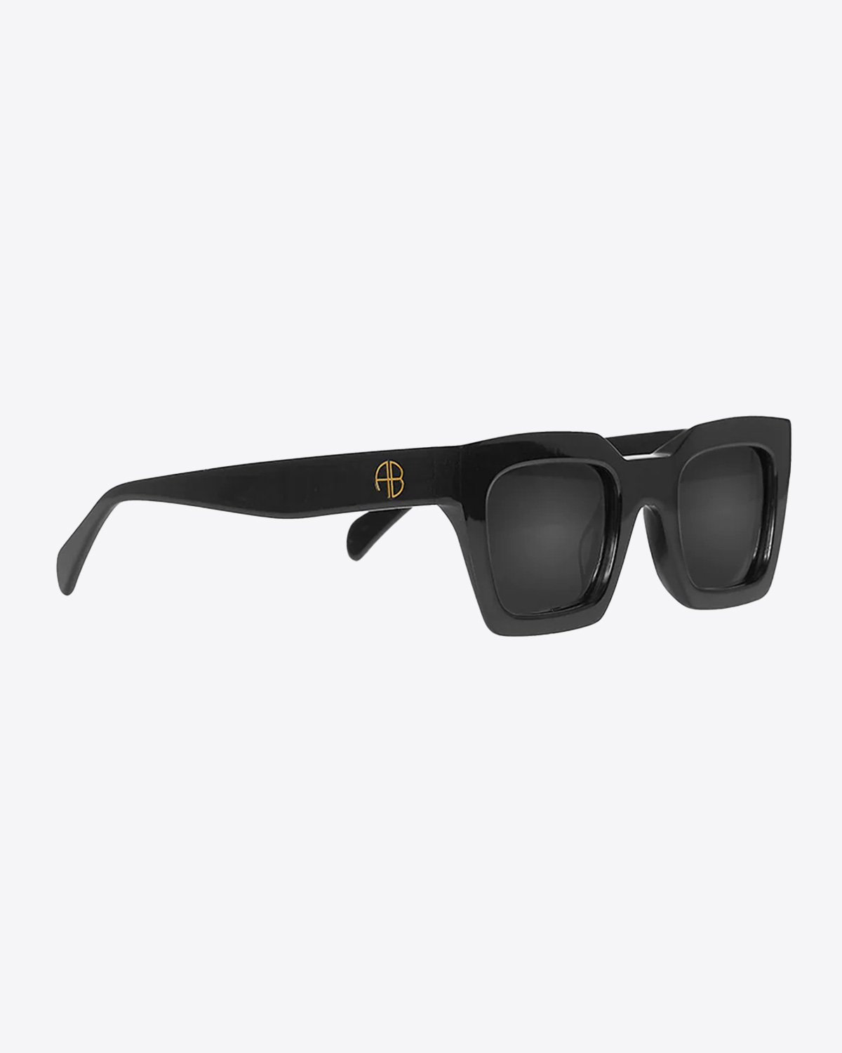 Lunettes de soleil noires Indio Anine Bing. Profil.