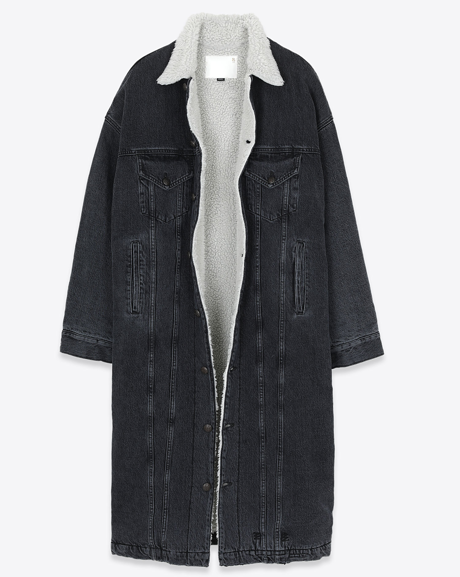 Image du produit R13 Lyle Trucker Coat - Stone Black - 2