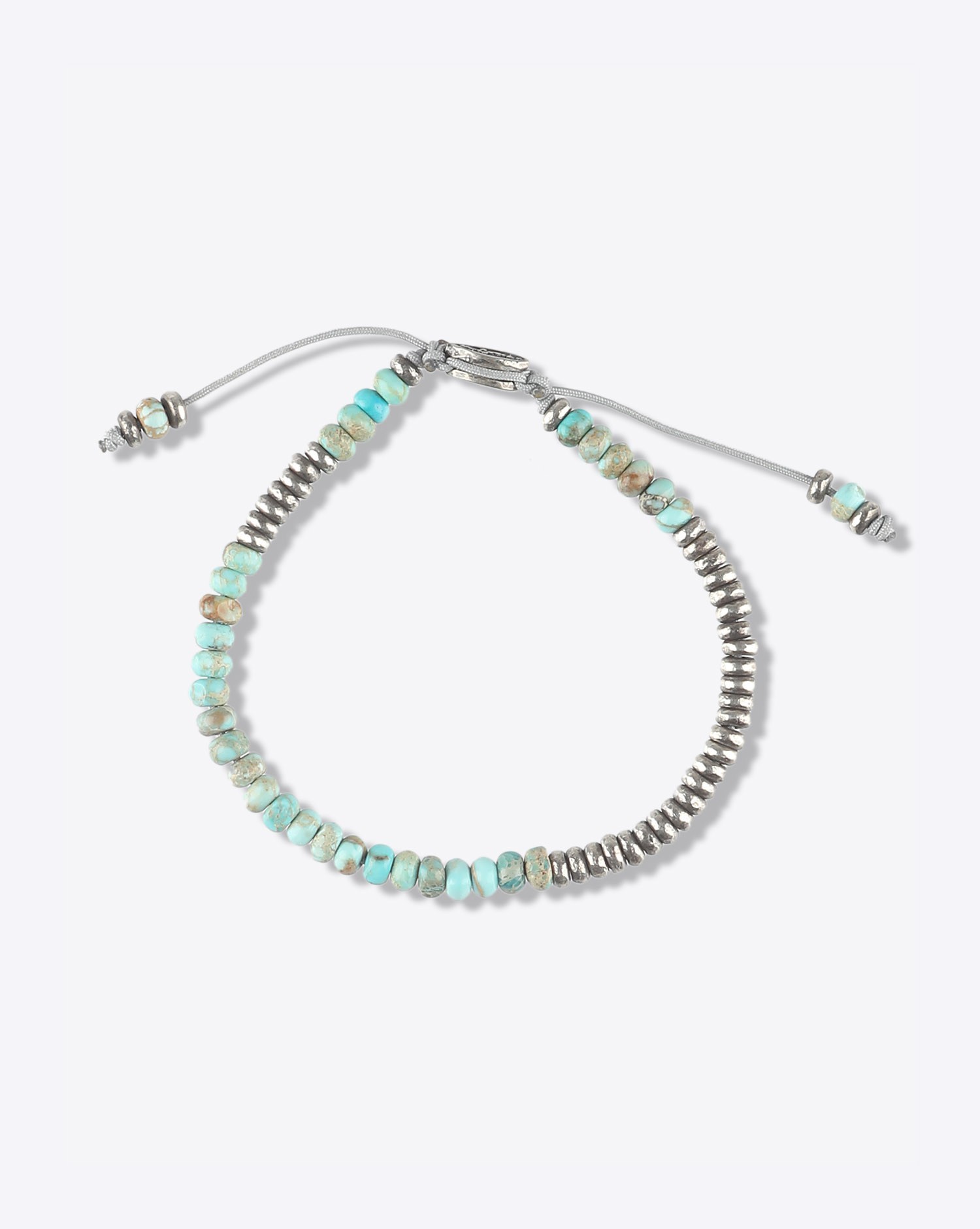 Image du produit M.Cohen Bracelet Perles Rondes Argent et Turquoises   - 2