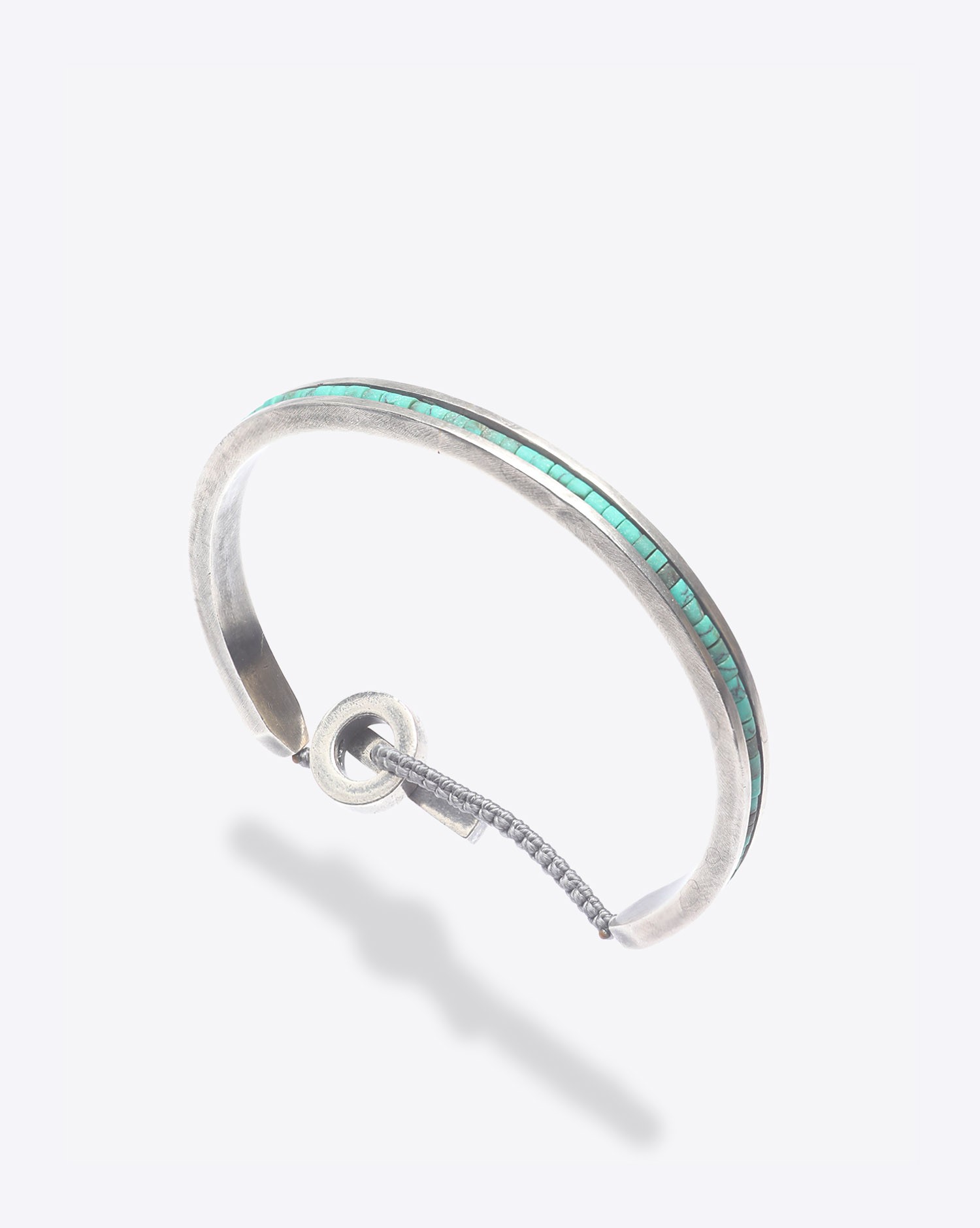 Image du produit M.Cohen Bracelet Rigide Argent et Turquoise   - 2