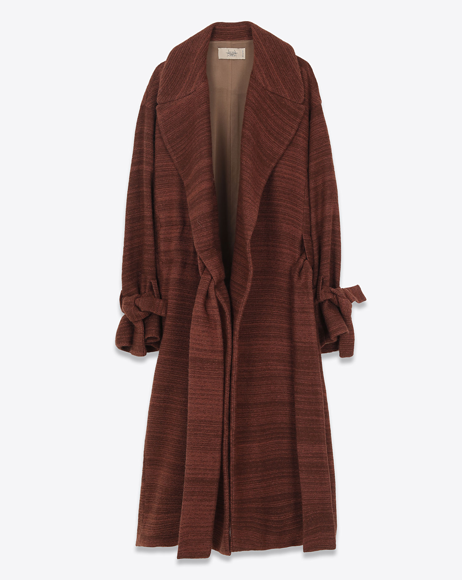 Maison Flaneur Manteau Double Boutonnage Marron