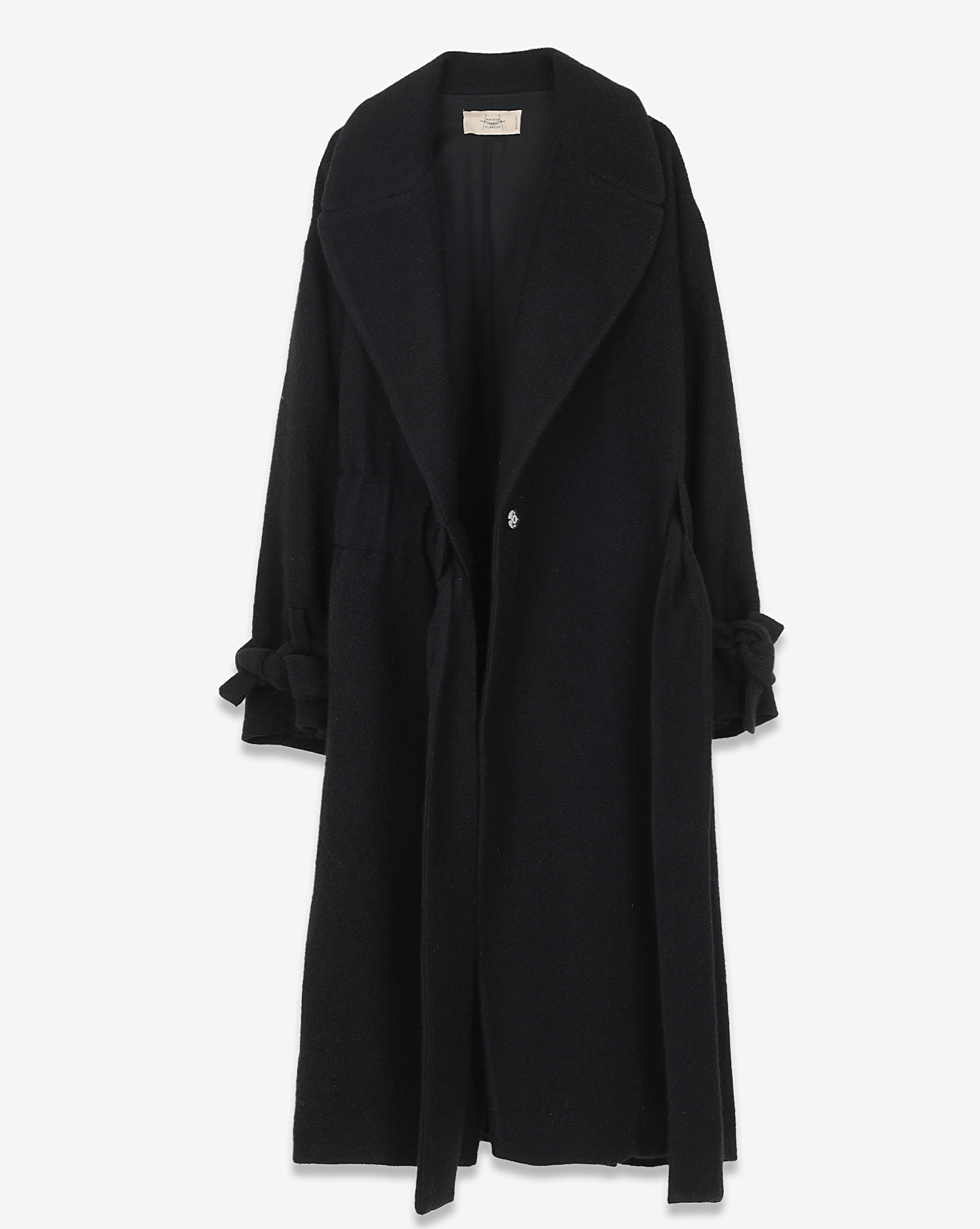 Maison Flaneur Manteau Double Boutonnage �?? Noir