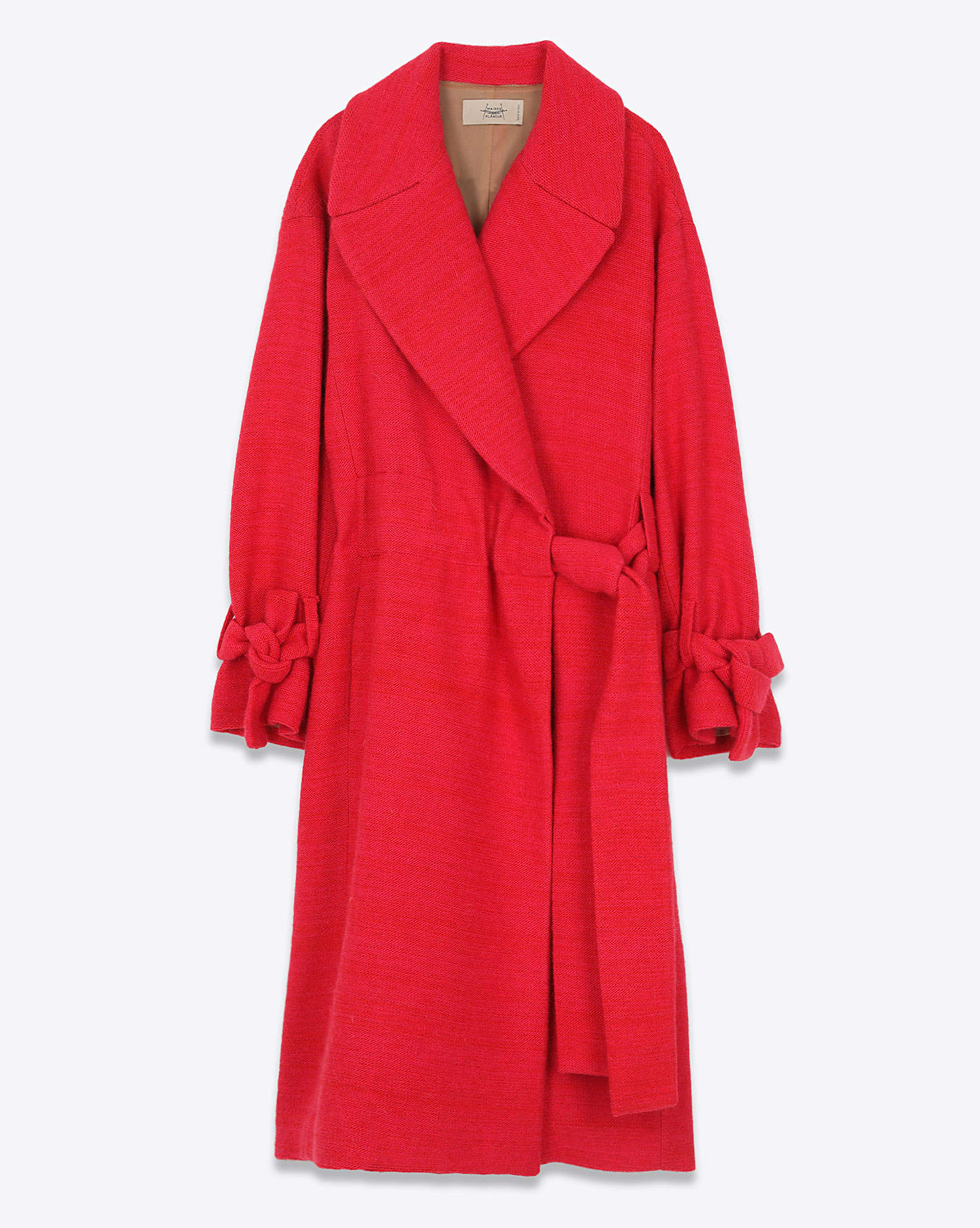 Maison Flaneur Manteau Double Boutonnage Rouge