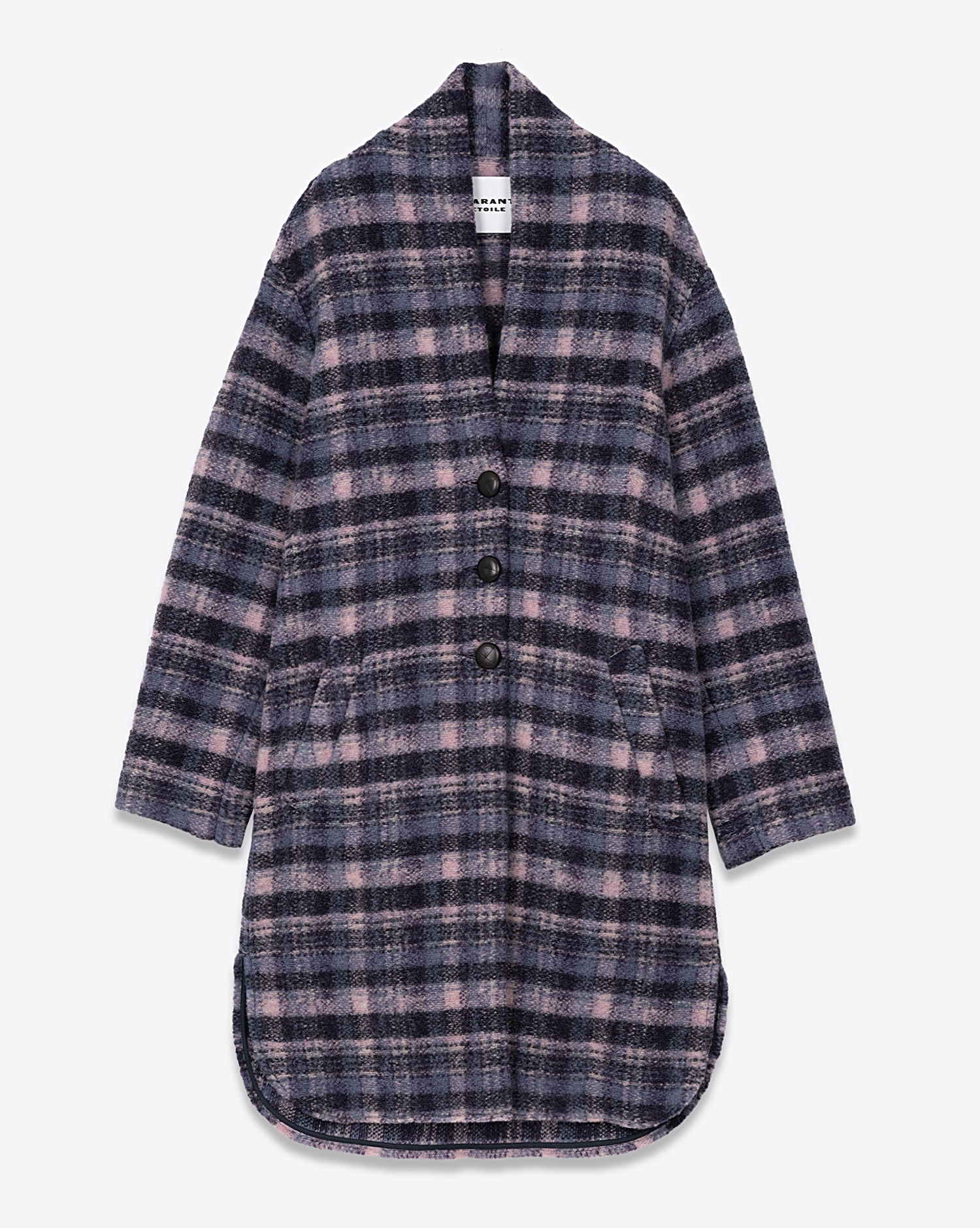Isabel marant gabrie plaid coat on sale