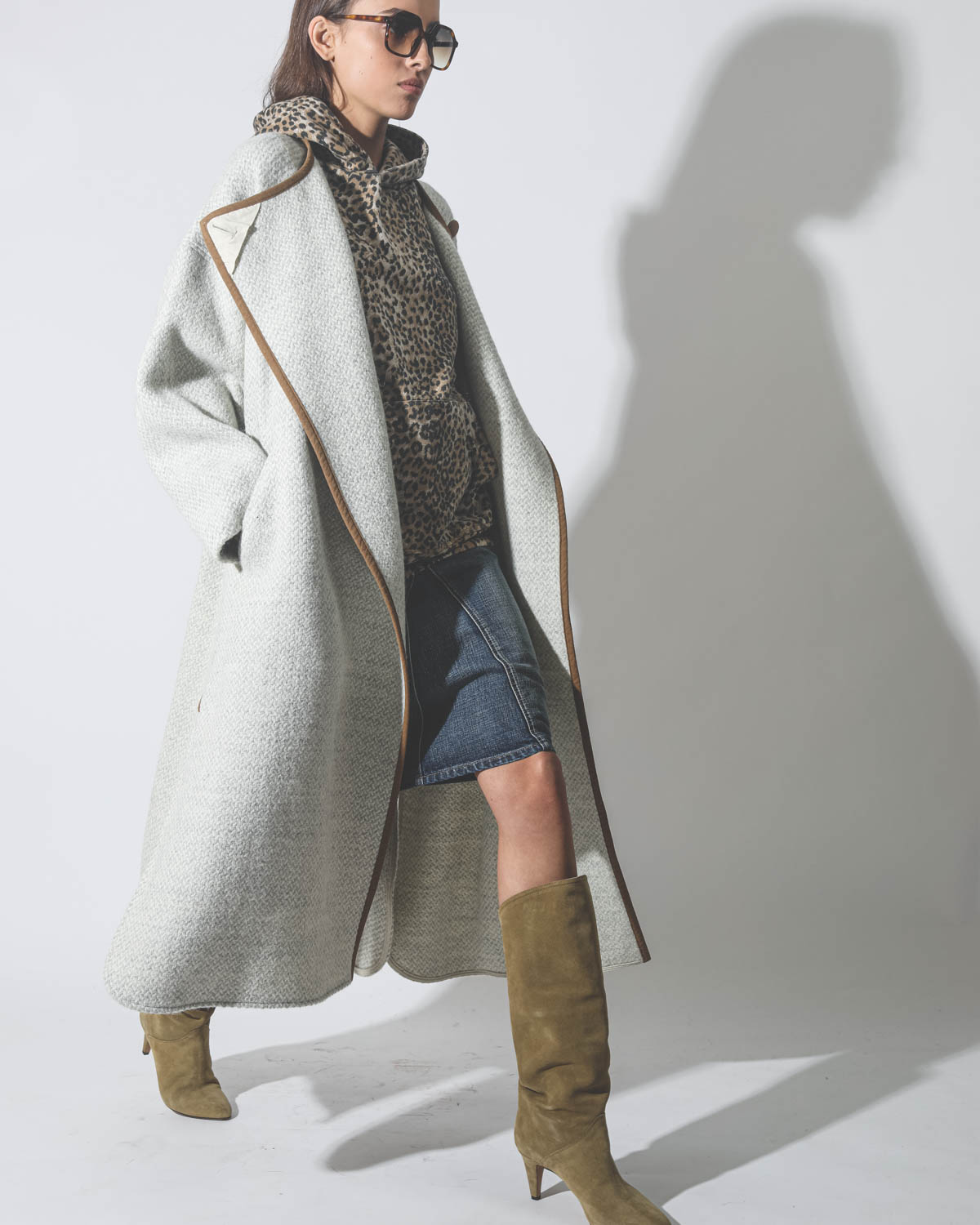 Manteau Jolni Isabel Marant Etoile beige. 
