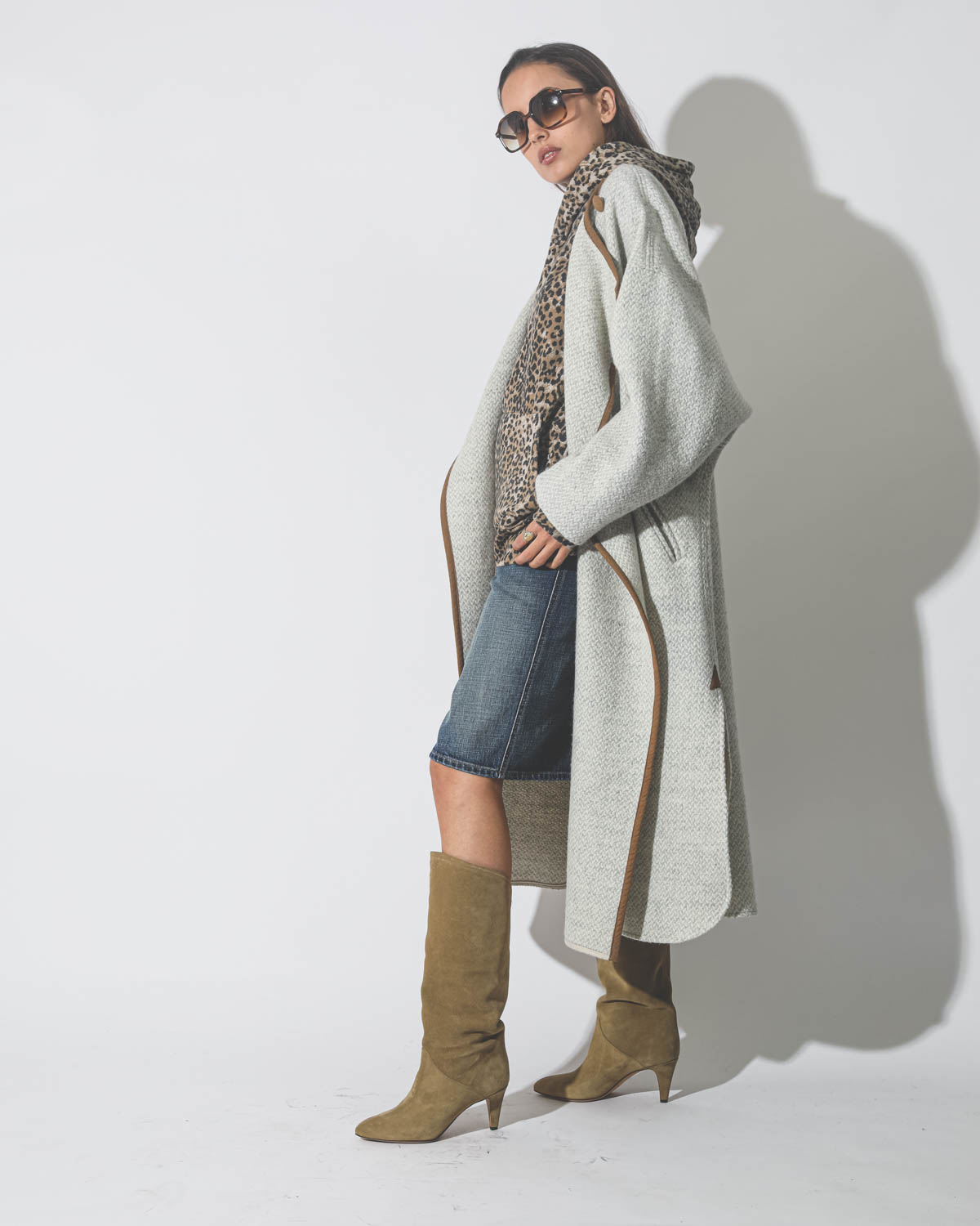 Manteau Jolni Isabel Marant Etoile beige. 
