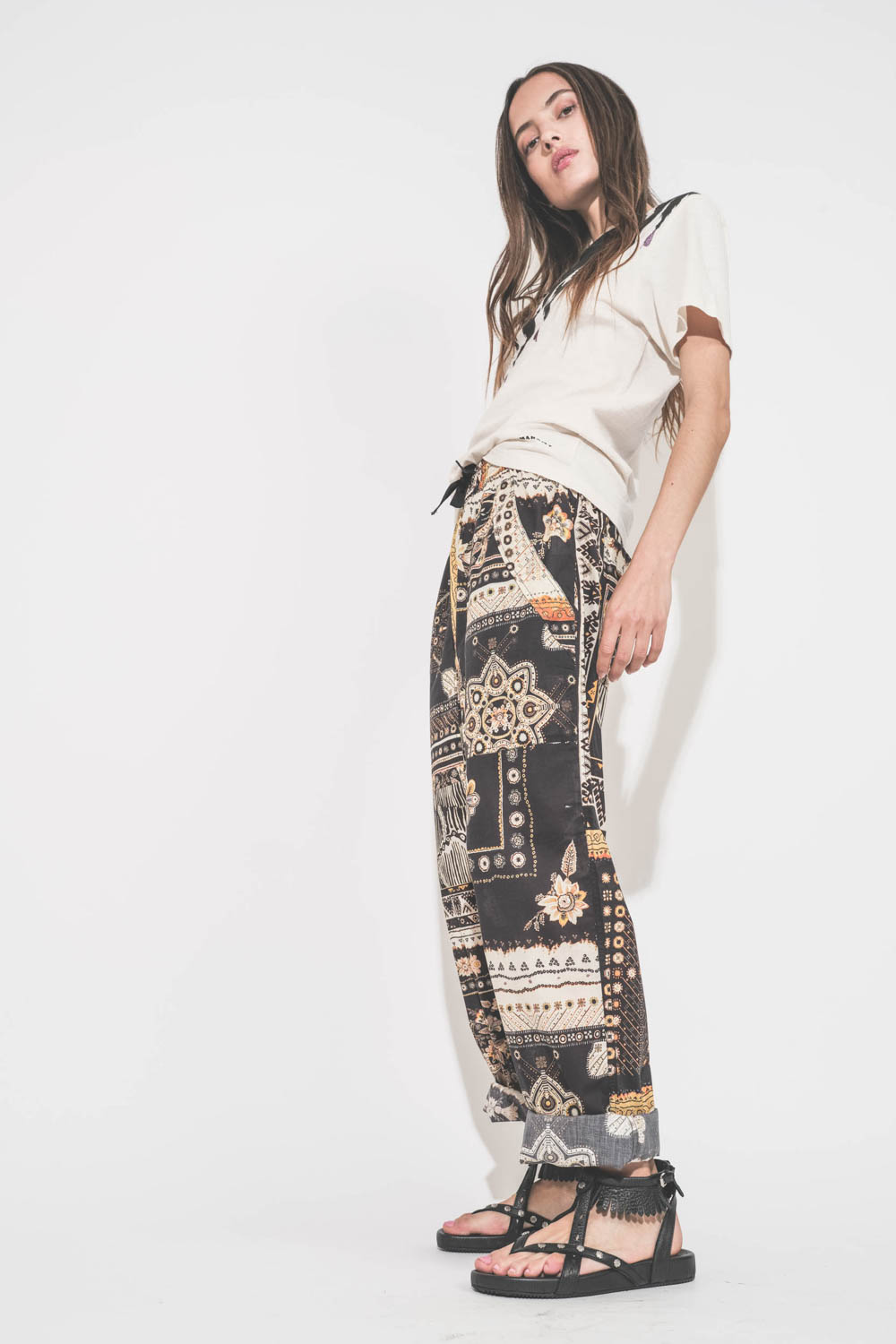 Image du produit Isabel Marant Etoile Pantalon Fedora – Noir Ochre - 7