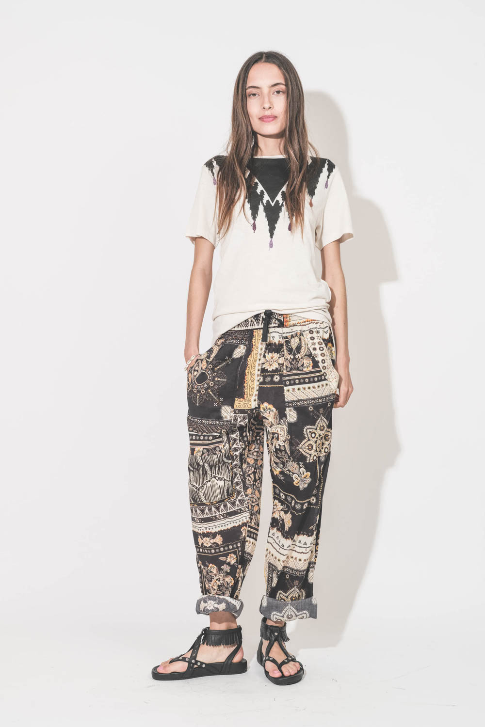 Image du produit Isabel Marant Etoile Pantalon Fedora – Noir Ochre - 3