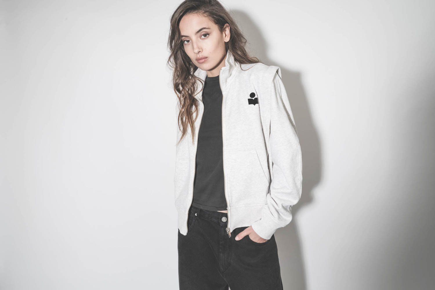 Isabel Marant Etoile Veste Sweatshirt Madilia – Ecru Isabel Marant Etoile Veste Sweatshirt Madilia – Ecru