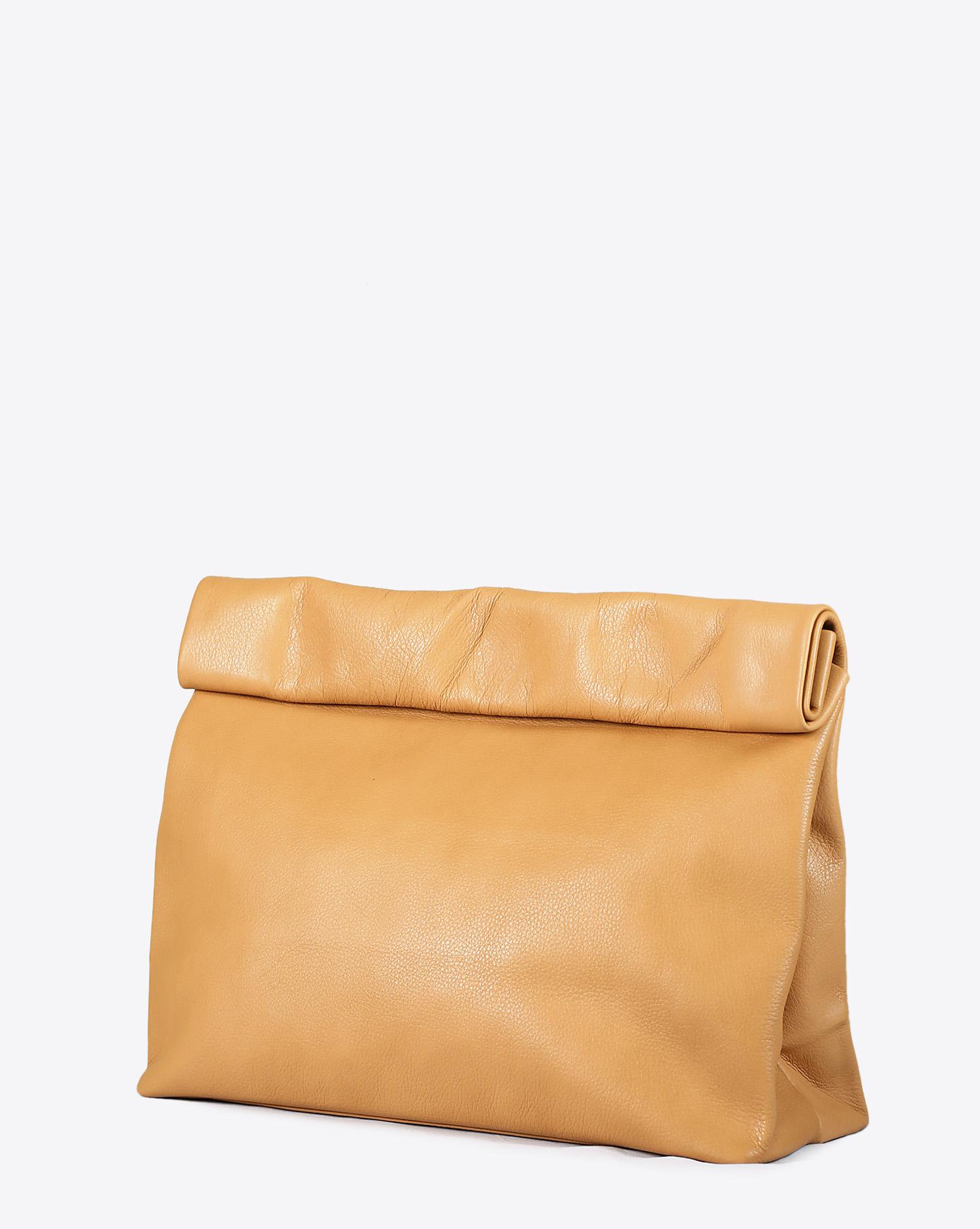 Marie Turnor Lunch Clutch - Camel  