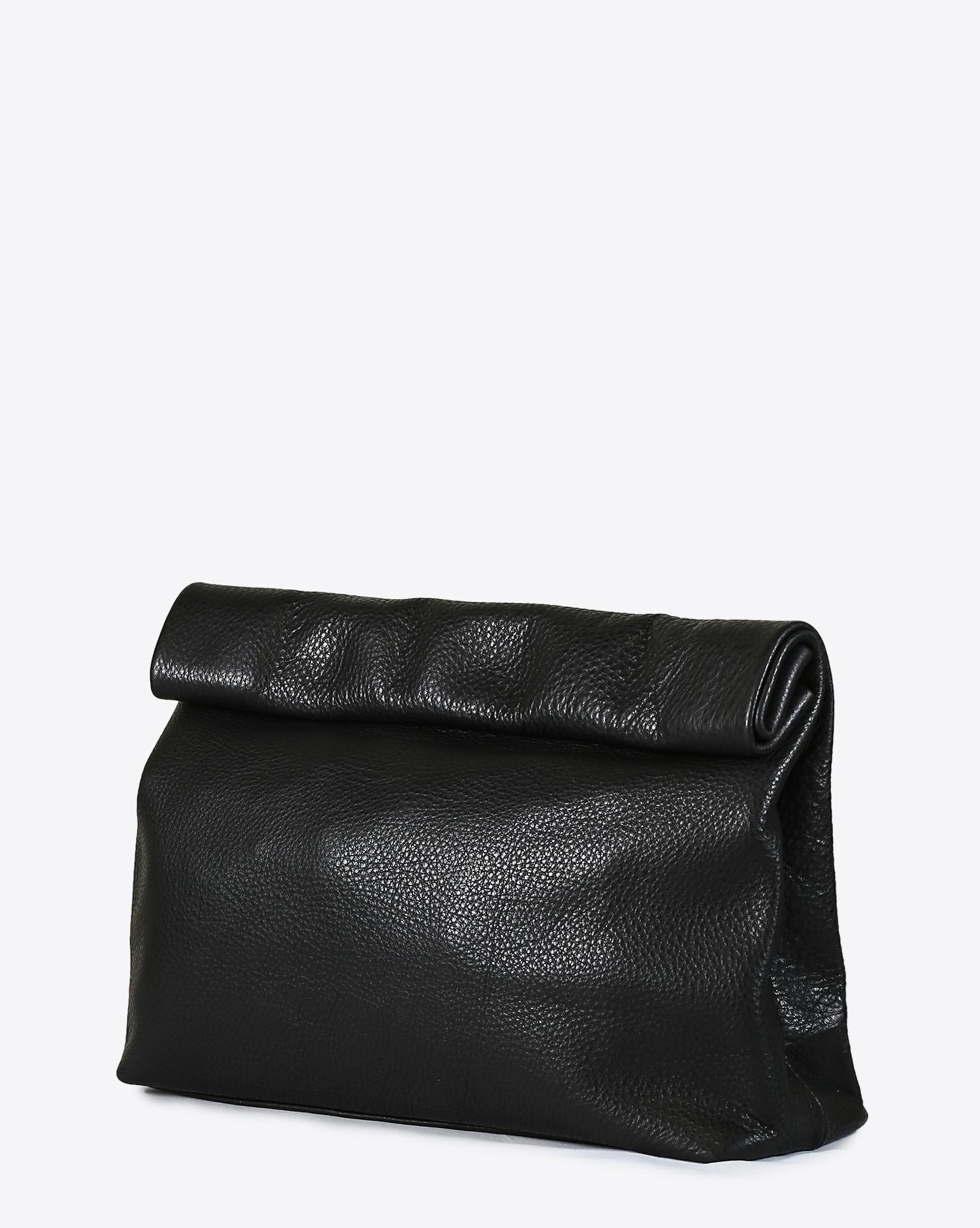 Marie Turnor Lunch Clutch - Pebble Black  
